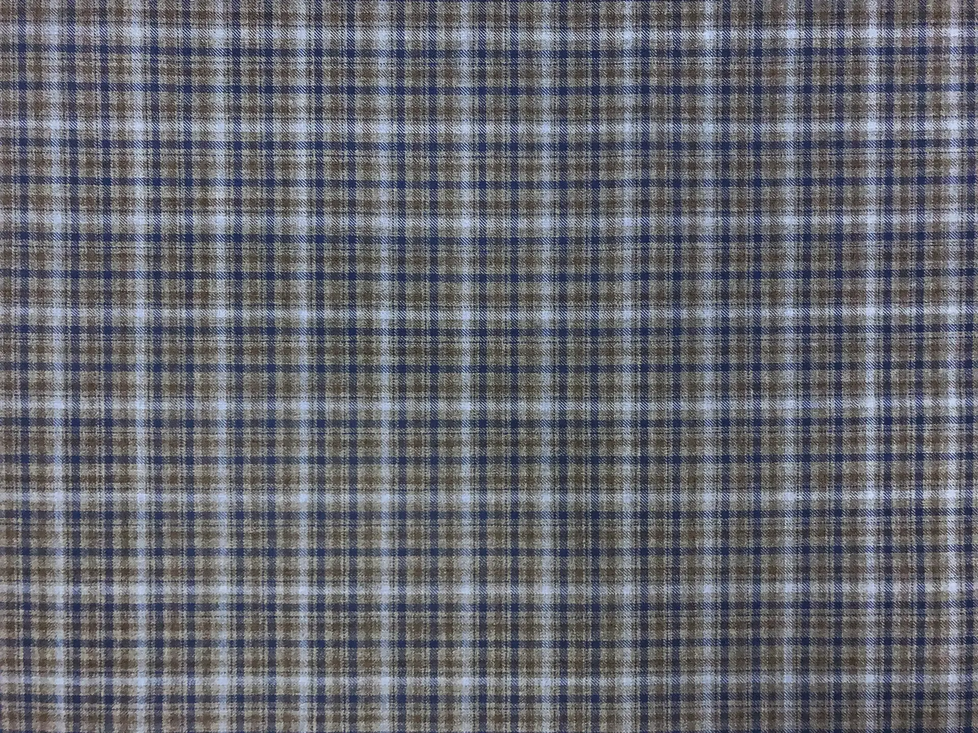 Italian Loro Piana Extra Fine Wool Super 130's Plaid Suiting in Powder Blue Grey