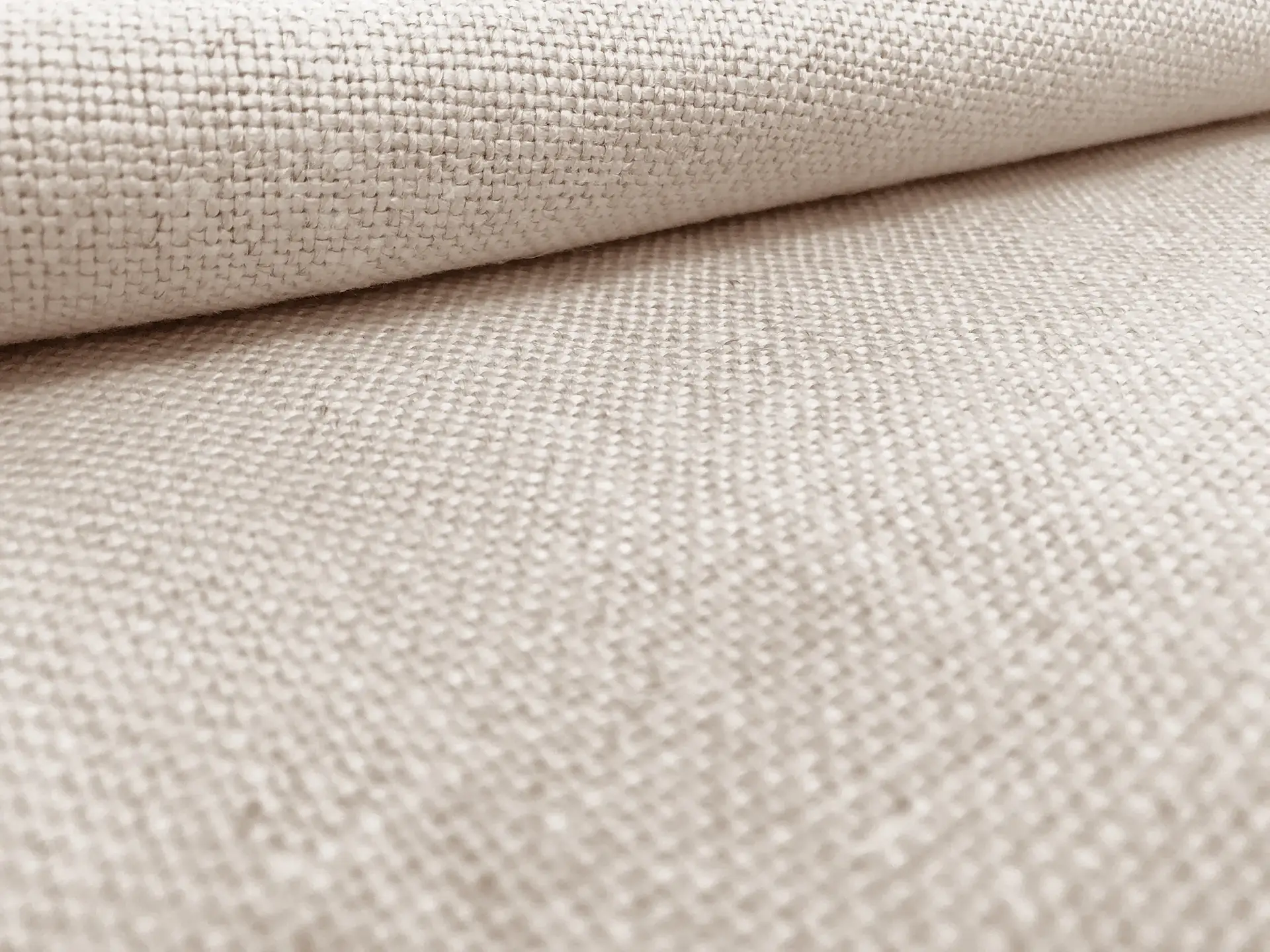 Belgian Sanforized Upholstery Linen in Natural