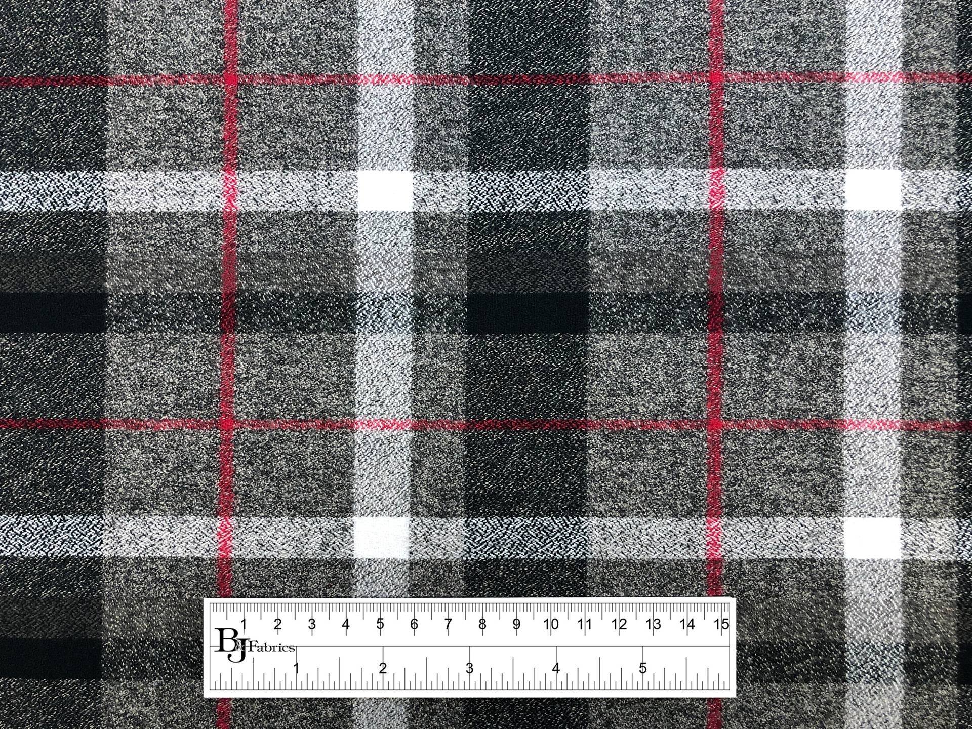 Cotton Flannel Plaid in Smoke