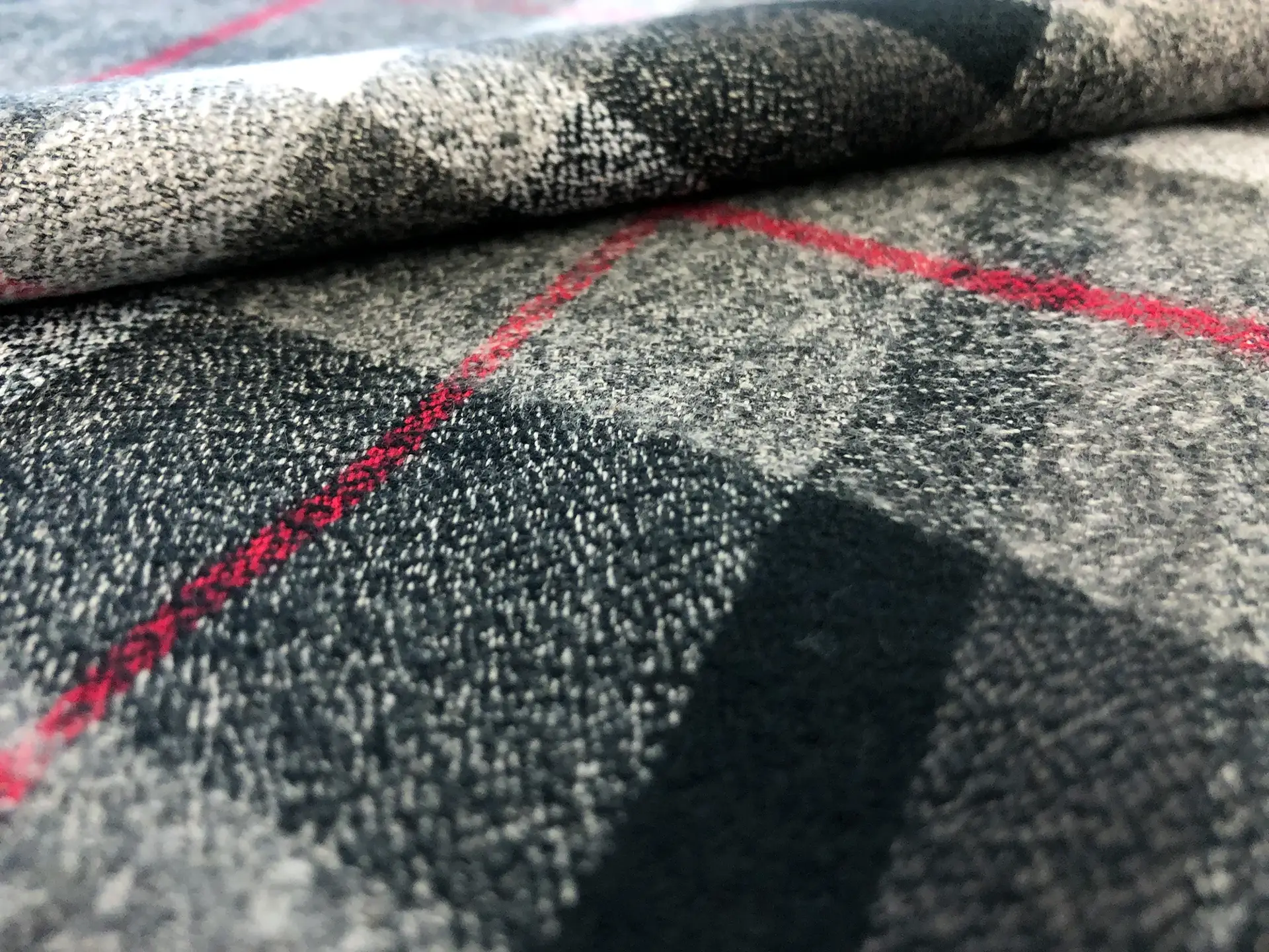 Cotton Flannel Plaid in Smoke