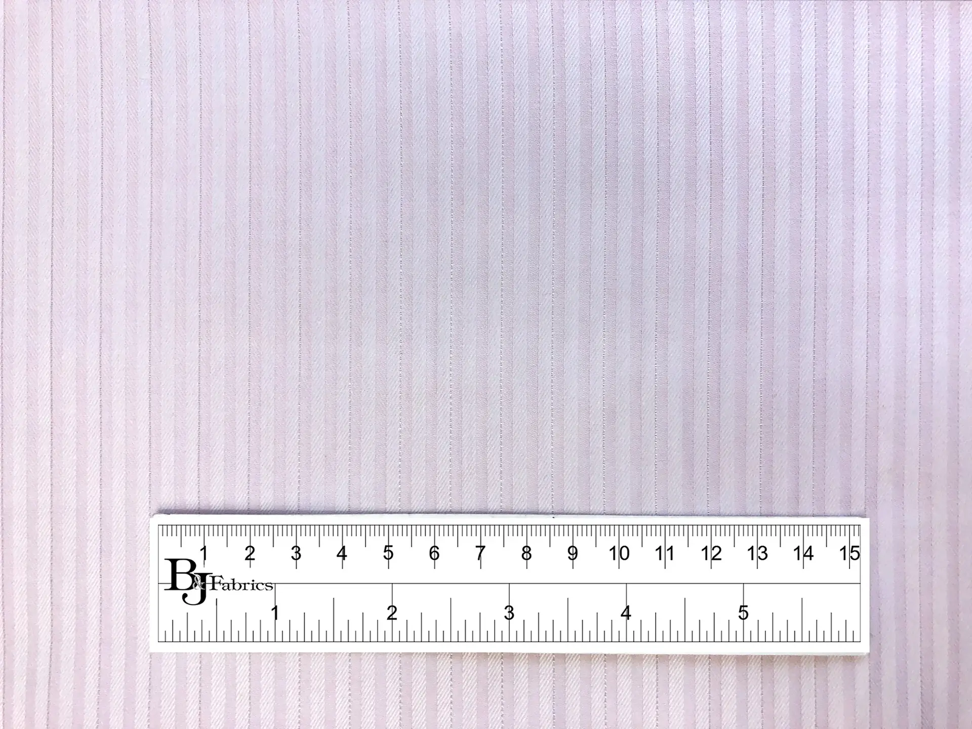 Cotton Satin Rope Stripe in Pale Pink