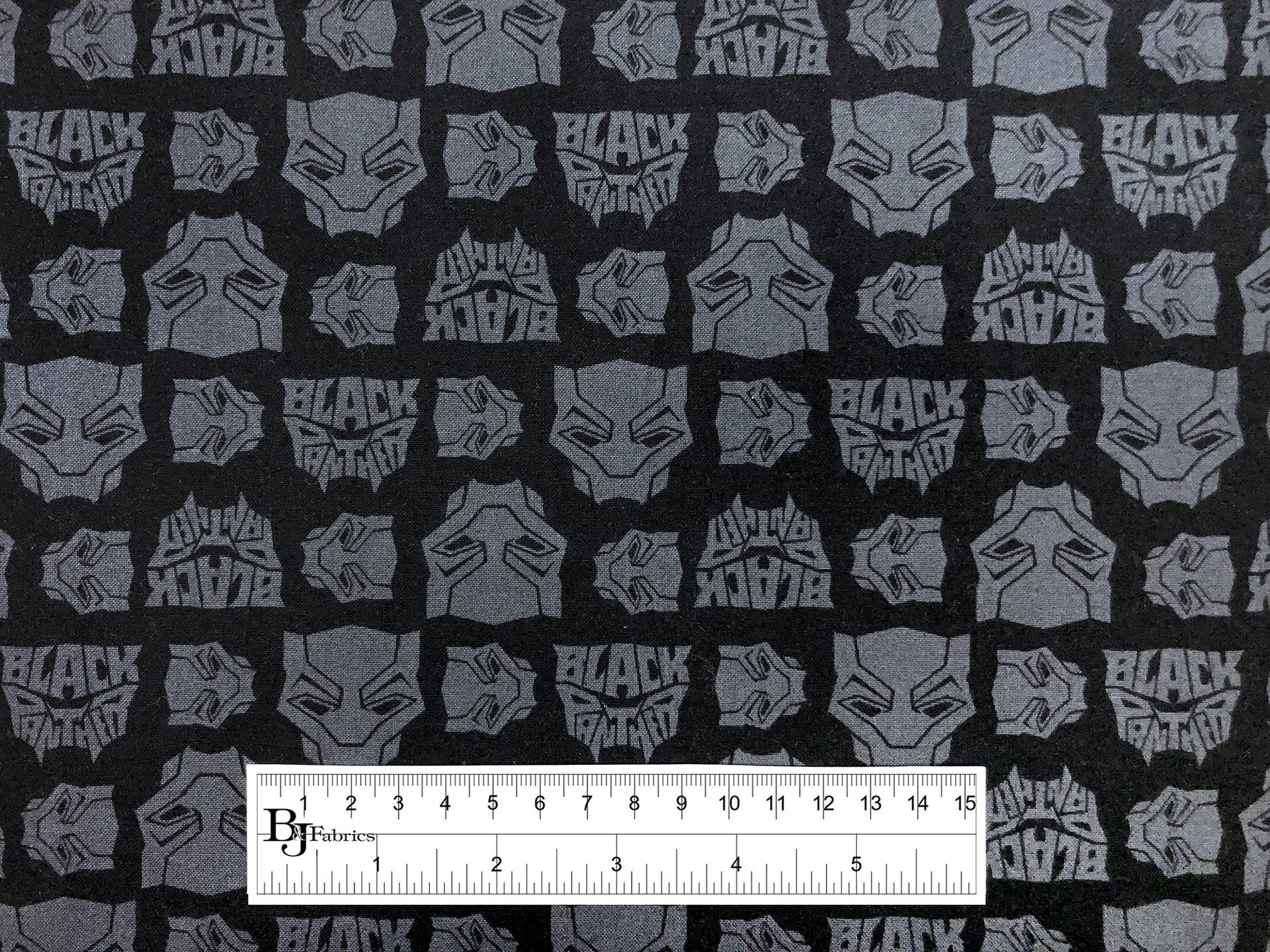 Cotton Broadcloth Black Panther Print