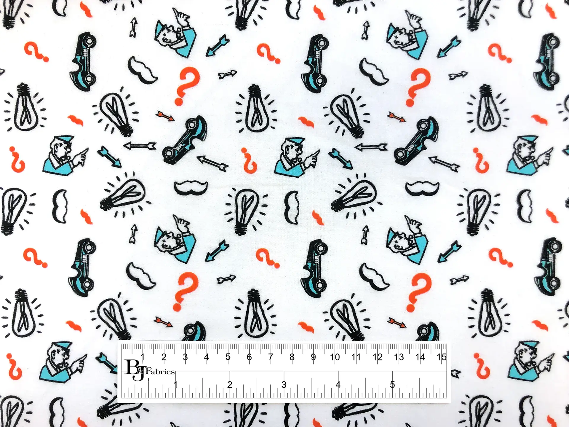Cotton Broadcloth Monopoly Print
