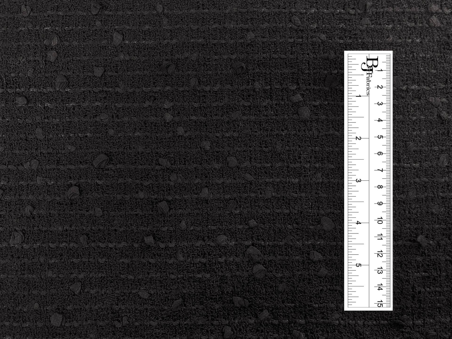 Italian Cotton Blend Sequin Tweed in Black