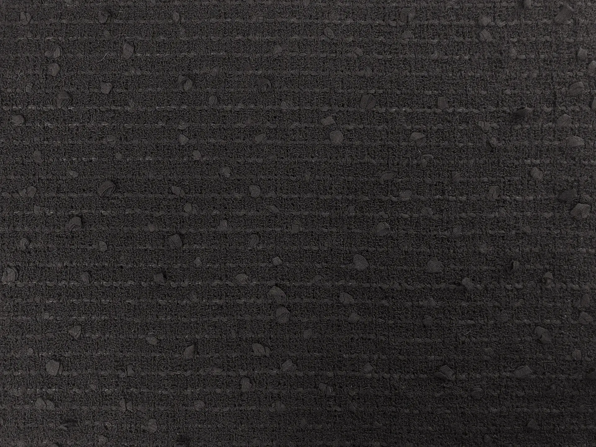 Italian Cotton Blend Sequin Tweed in Black