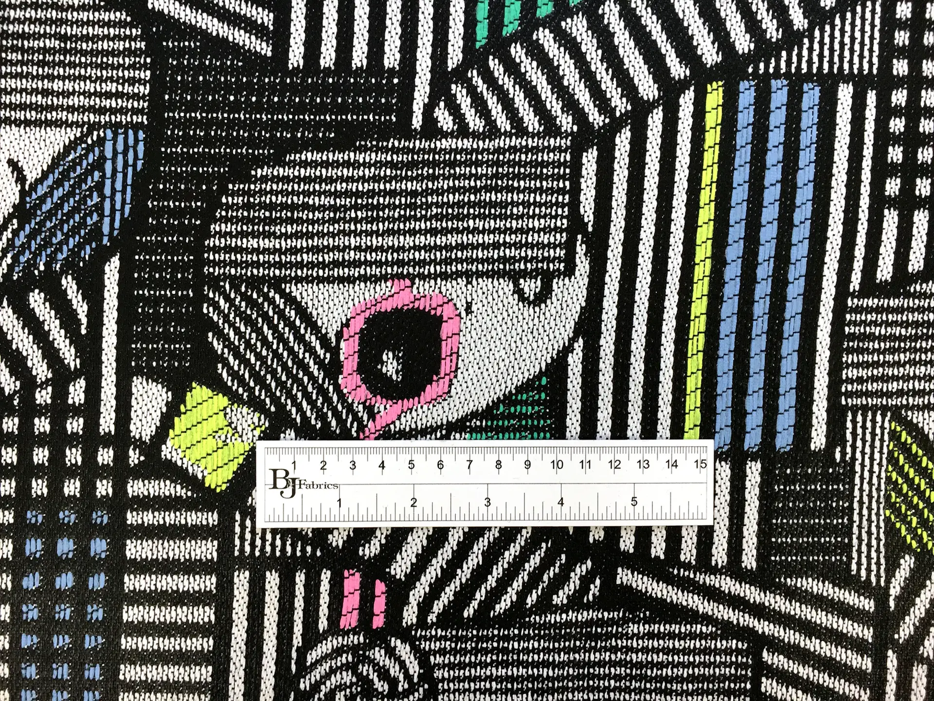 Woven Coated Raffia Brocade with Glamorous Women's Faces 