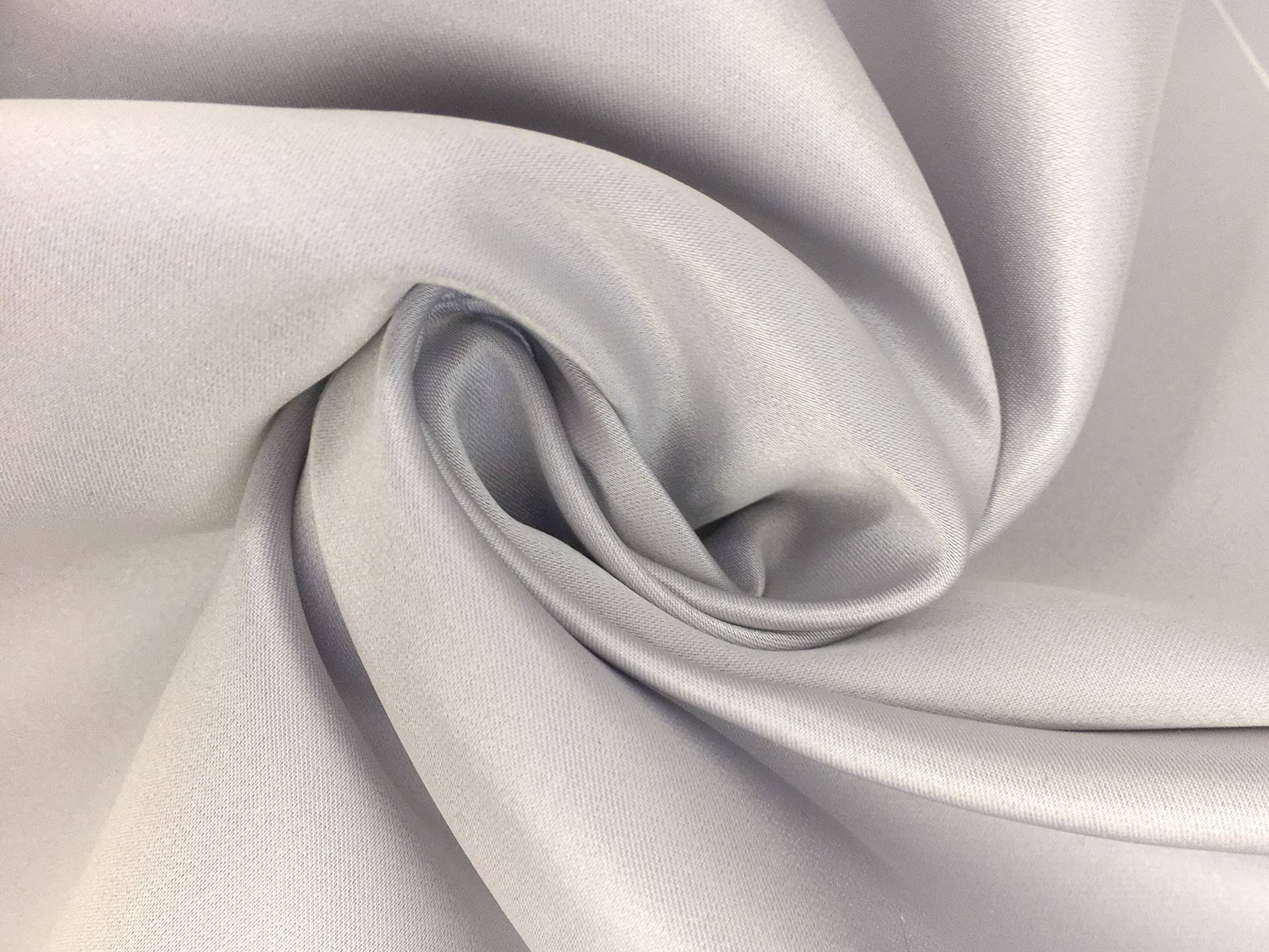 Double Face Silk Satin in Light Gray