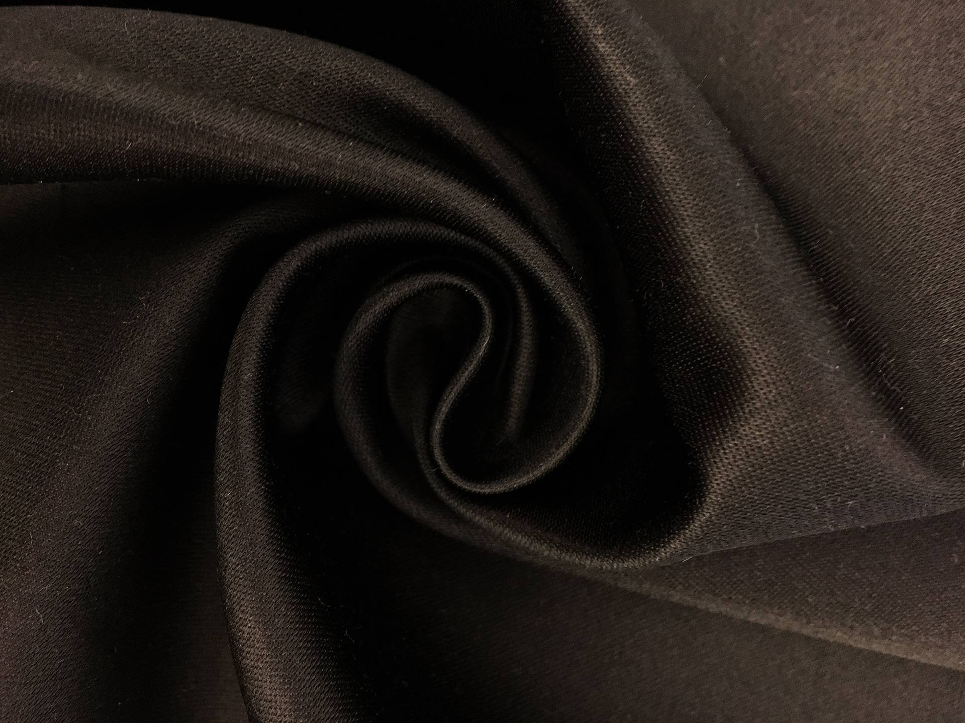 Double Face Silk Satin in Espresso