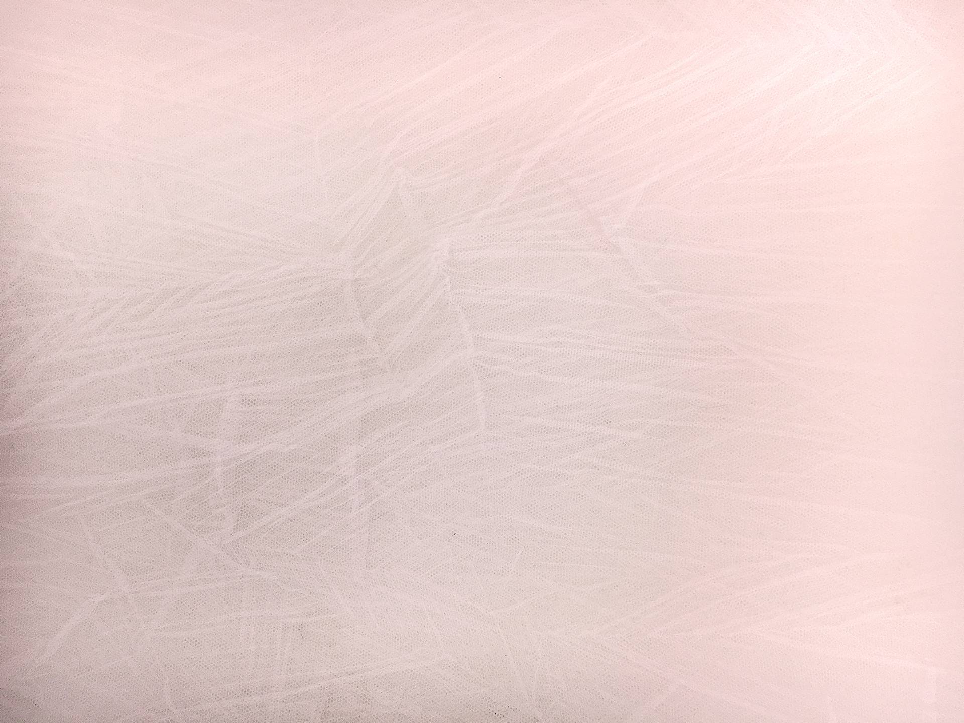 Crushed Polyester Tulle in Blush