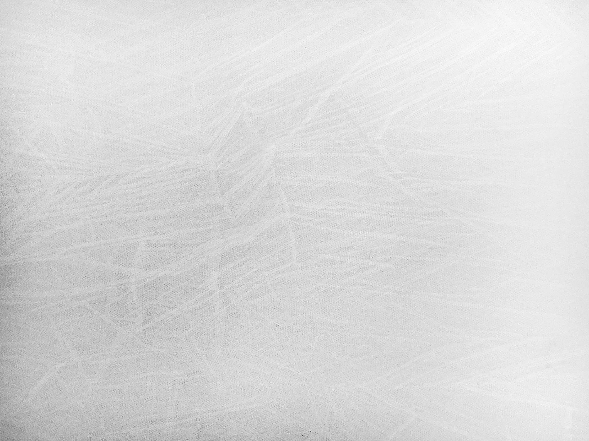 Crushed Polyester Tulle in White
