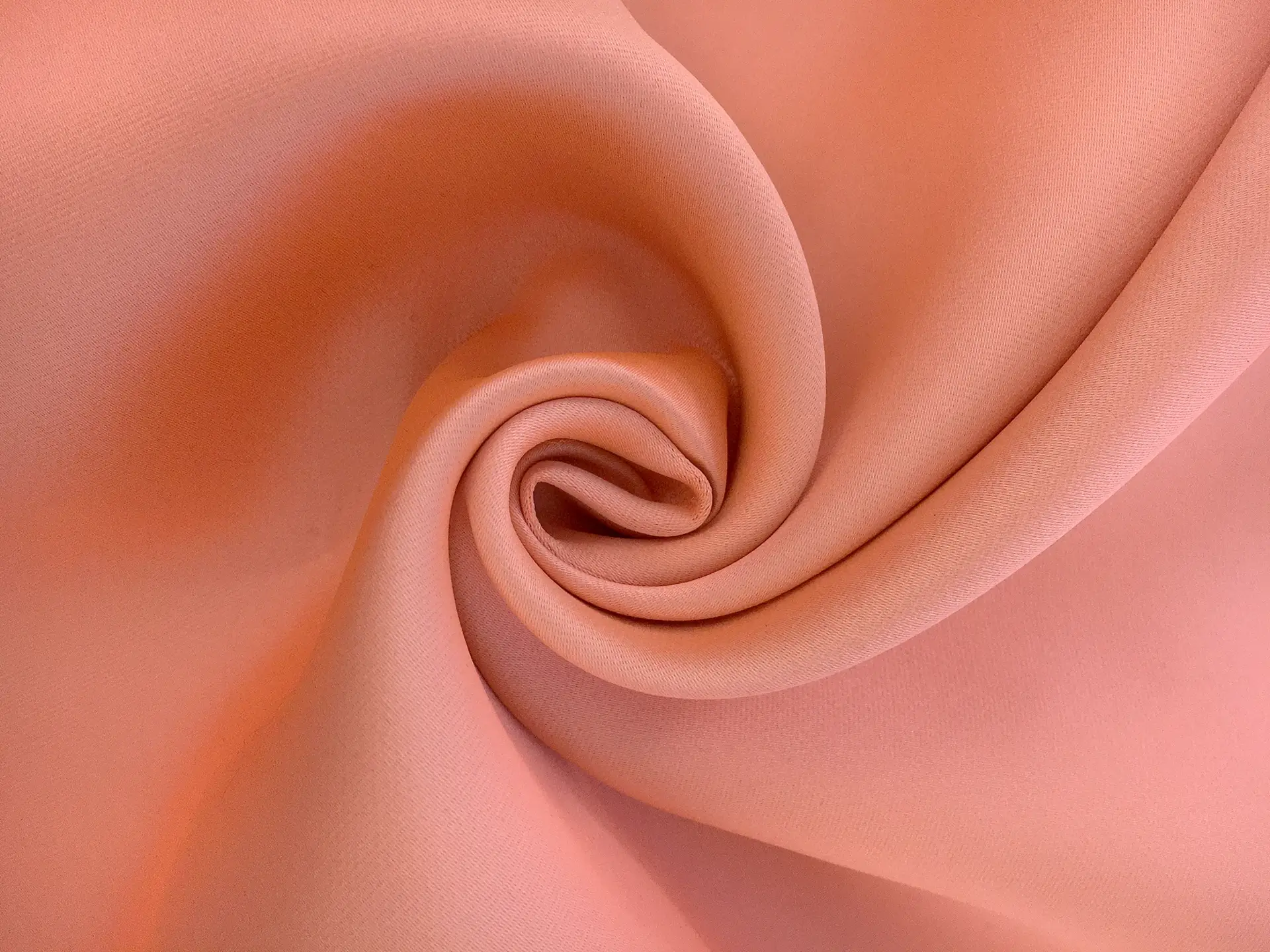 Double Face Silk Blend Satin in Salmon and Taupe