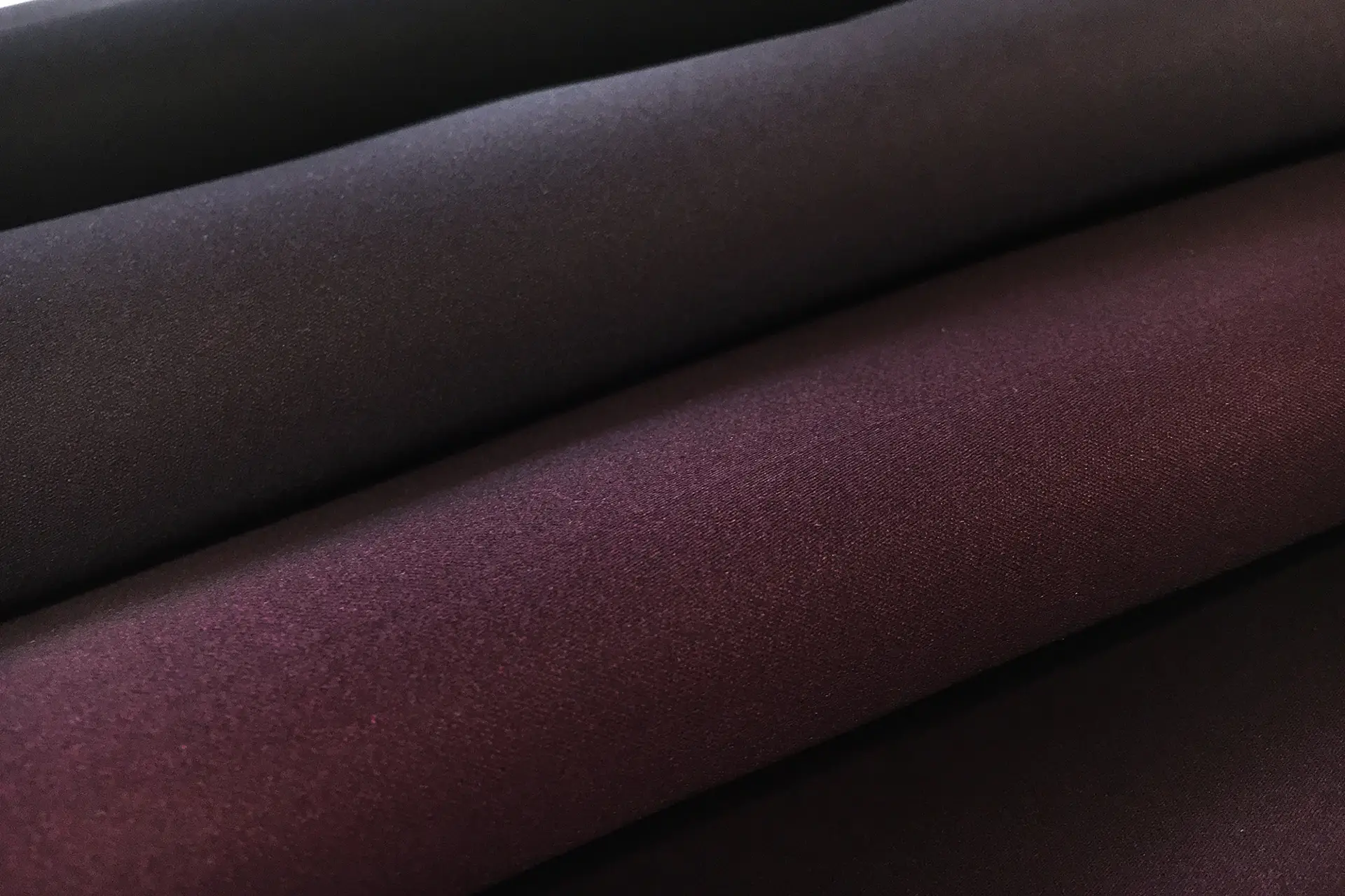 Ombré Silk Satin Organza in Wine