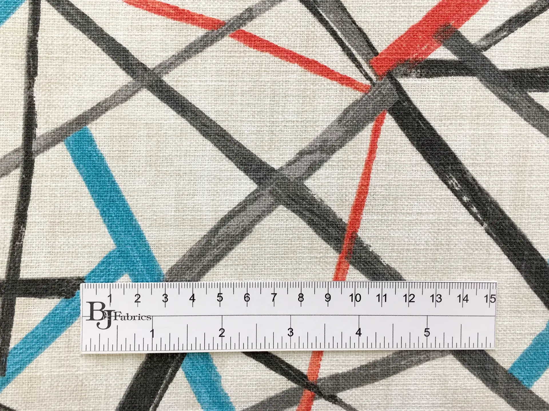 Cotton Upholstery Geometric Print in Mardi Gras