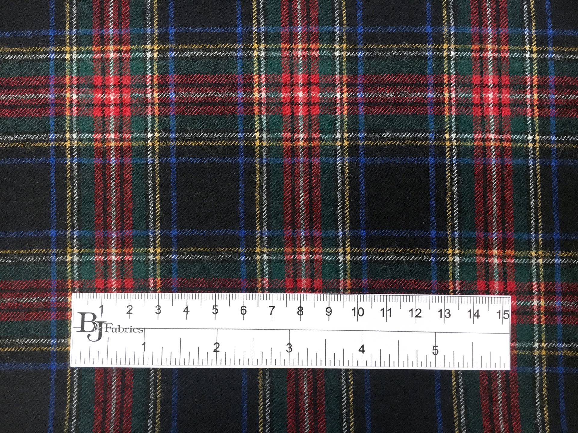 Austrian Virgin Wool Plaid Suiting in Midnight Red Hunter
