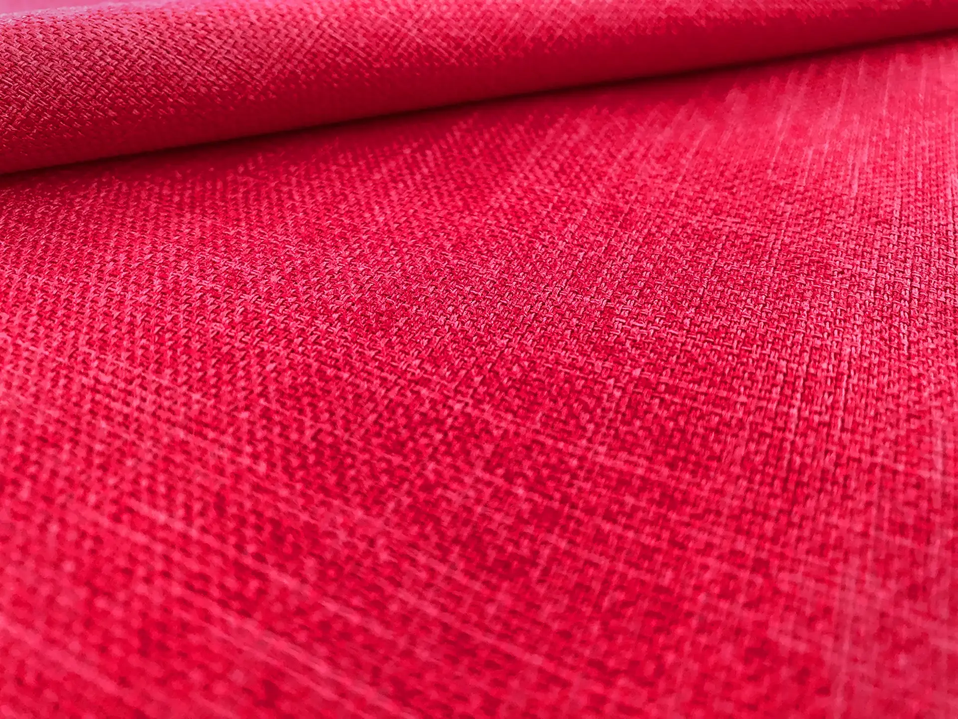 Linen Look Polyester in Fuchsia
