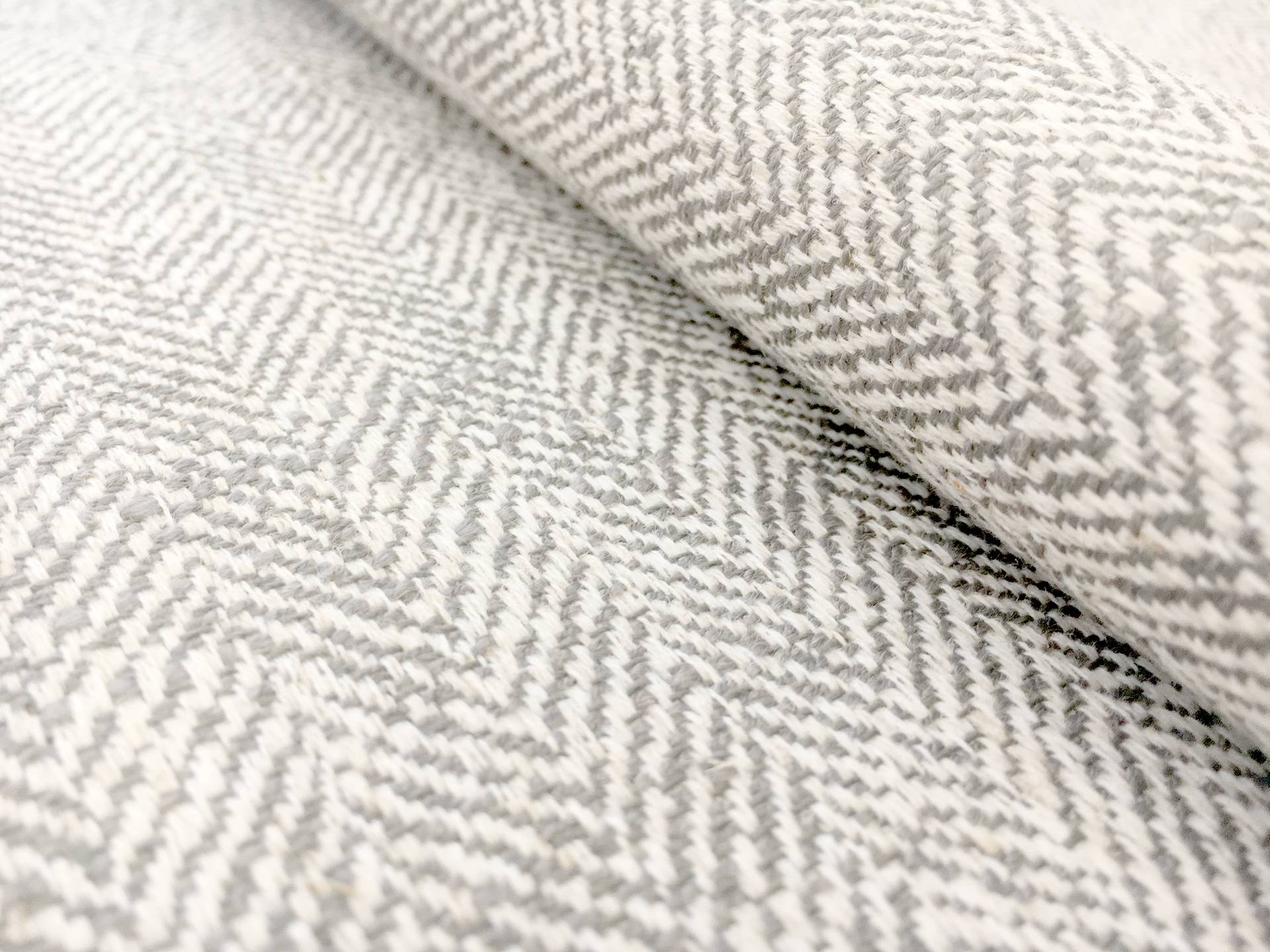 High Performance Upholstery Poly Linen Herringbone 