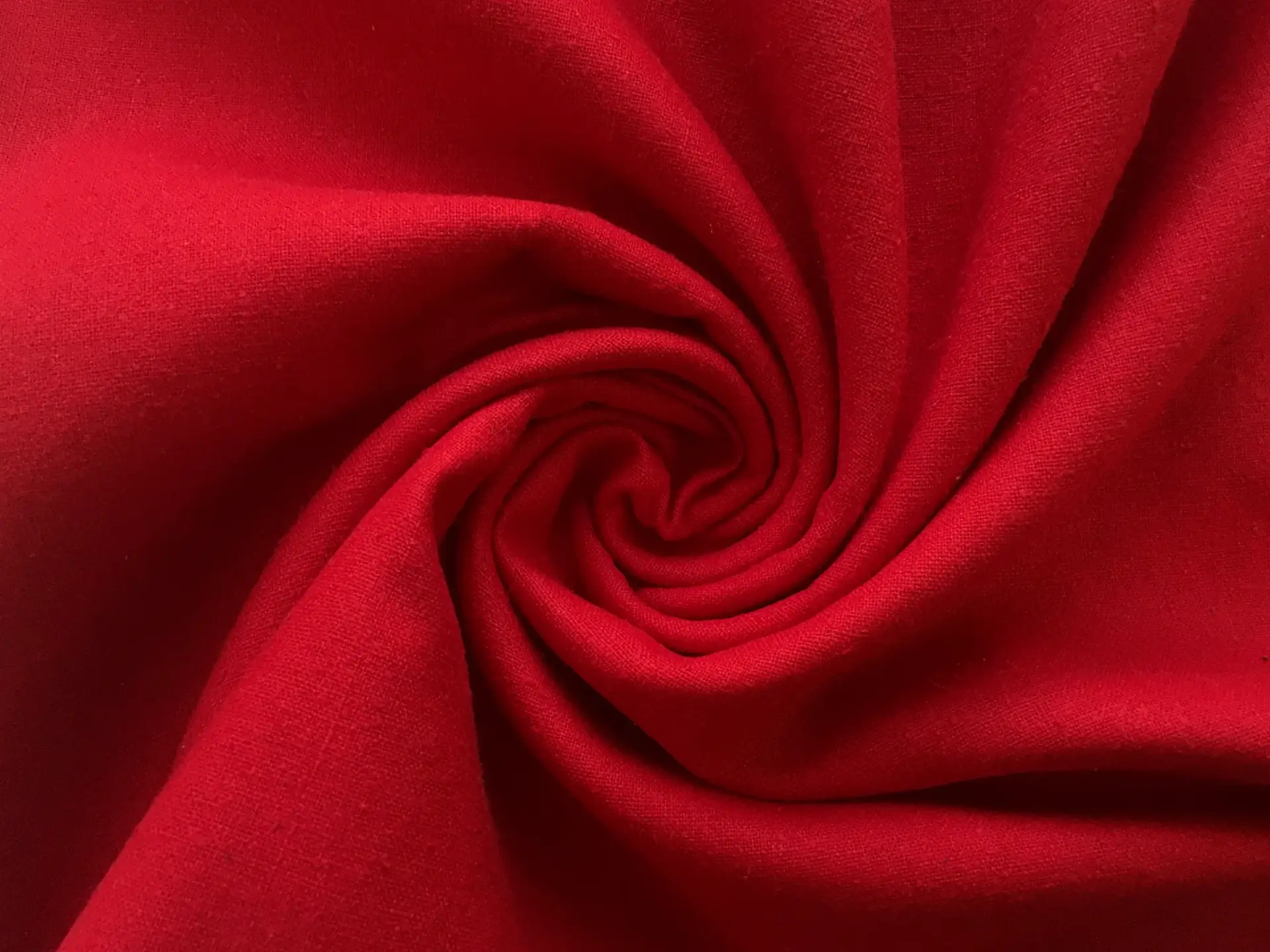 Silk Noil in Red
