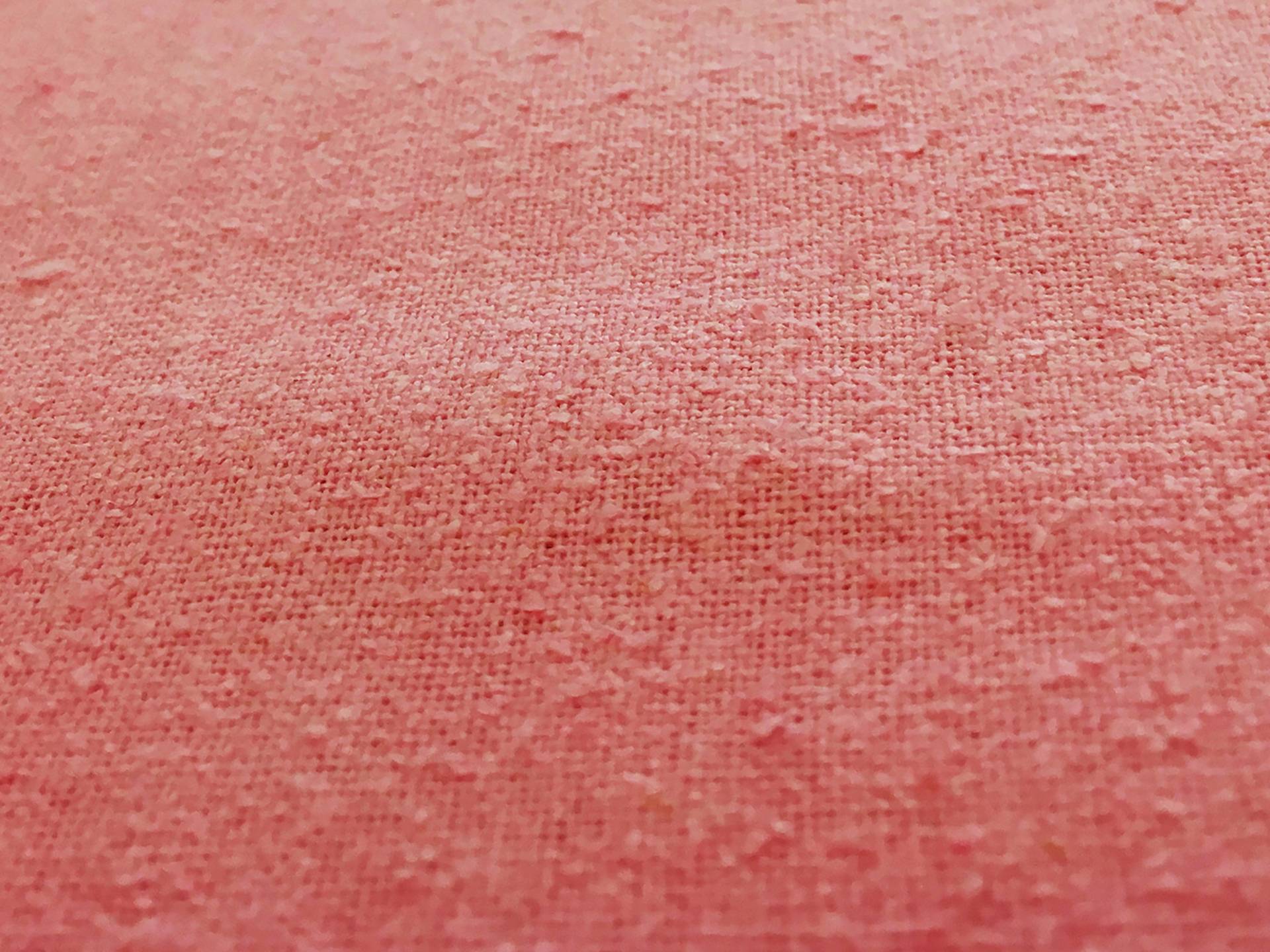 Silk Noil in Coral