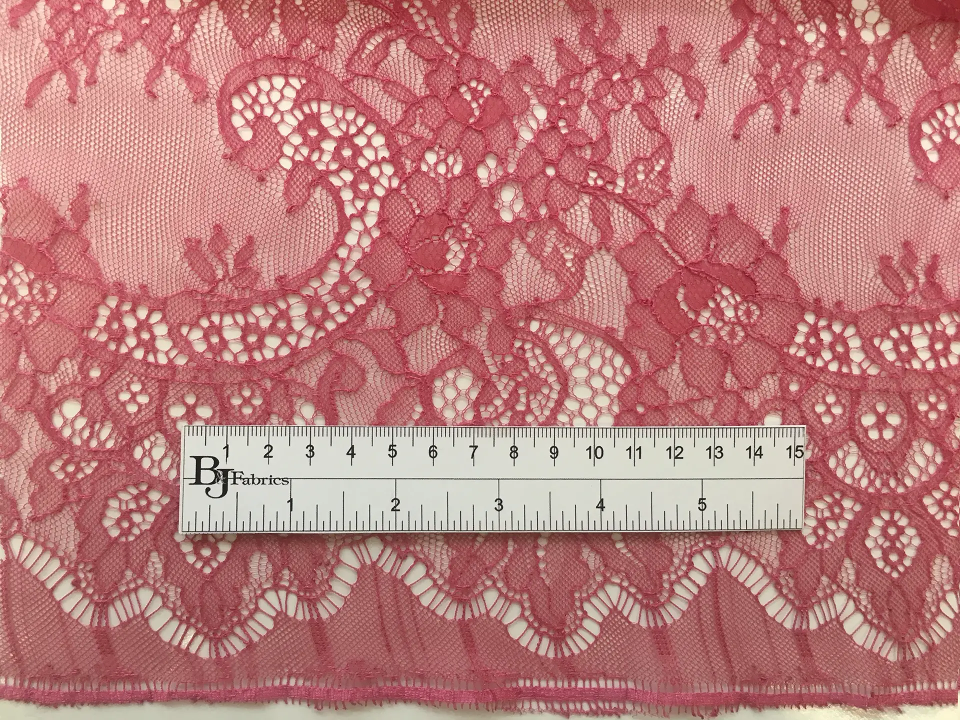 Chantilly Lace with Floral Motfis in Azalea 