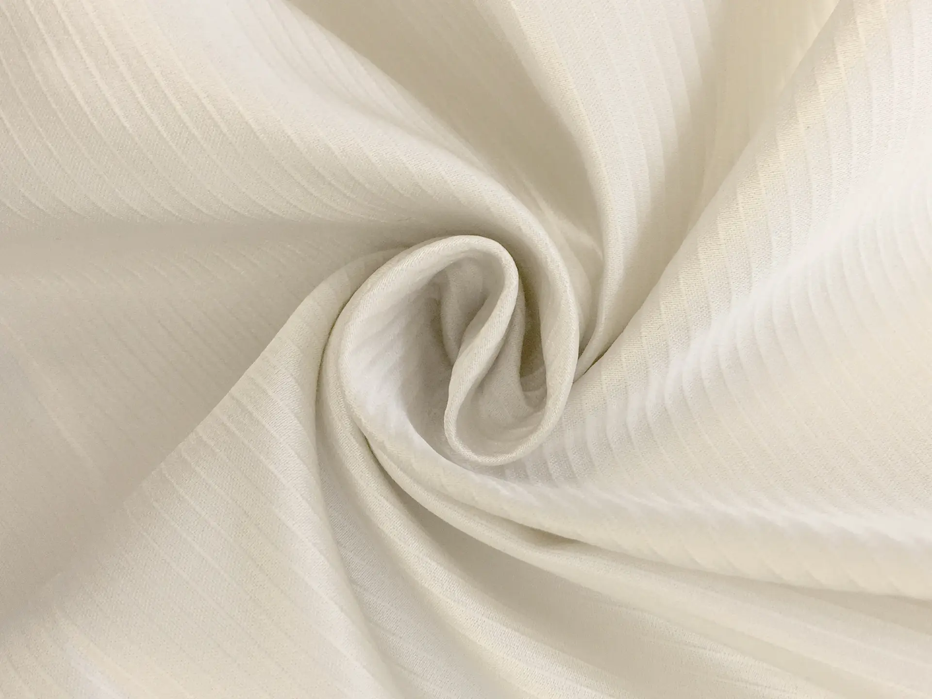 Pure Silk Ottoman in Silk White
