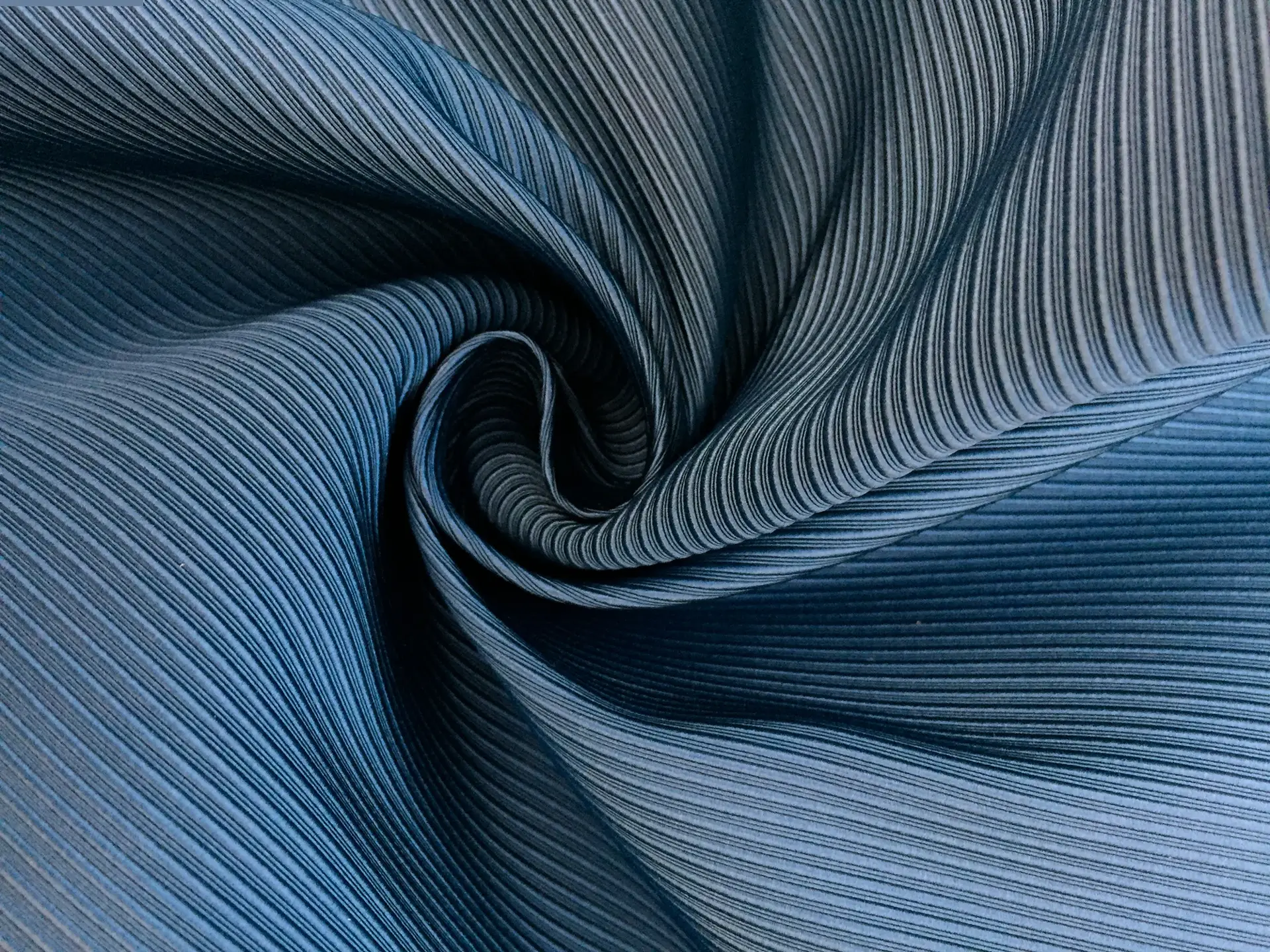 Pure Silk Ottoman in Blue