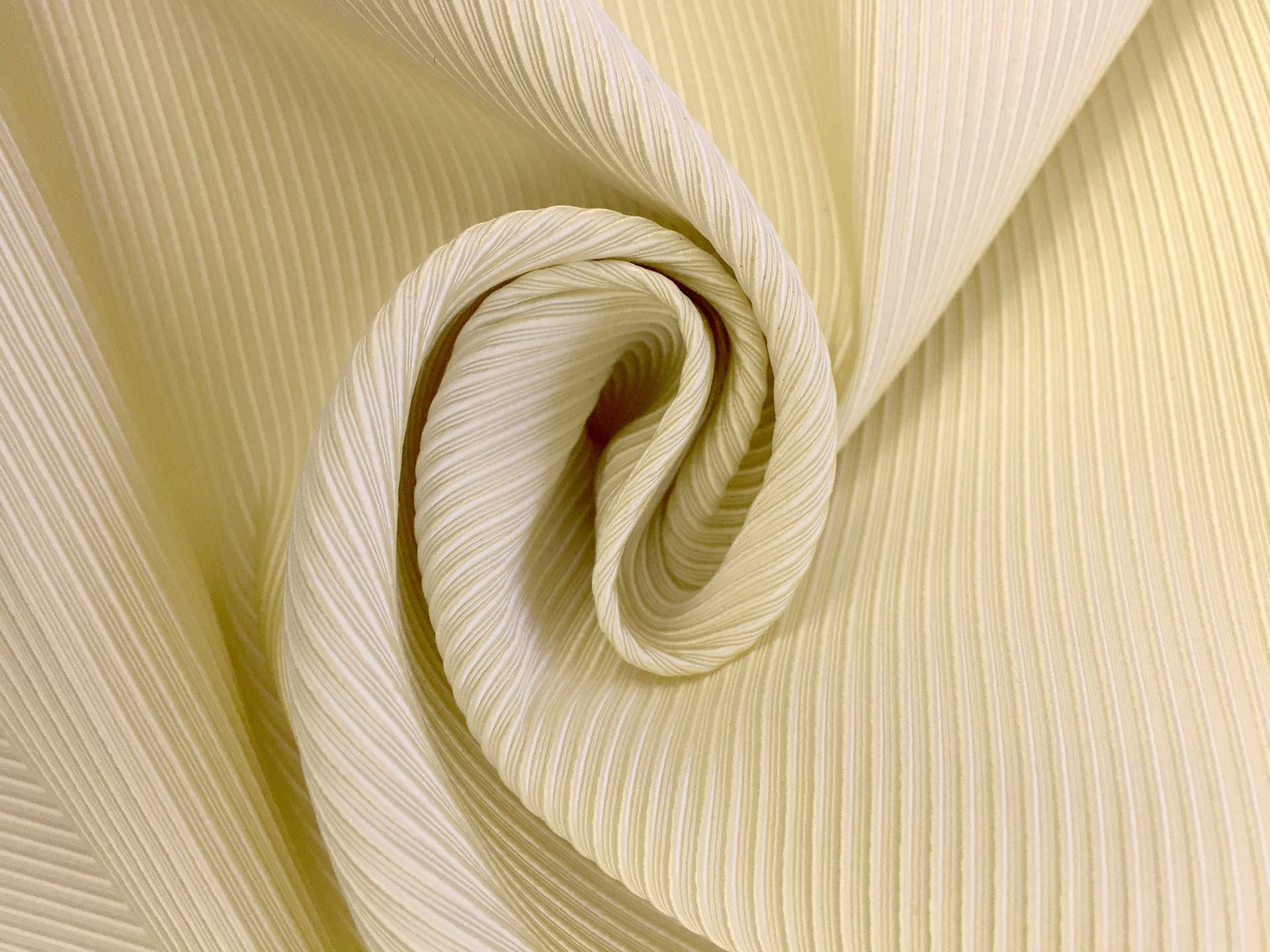 Pure Silk Ottoman in Ivory