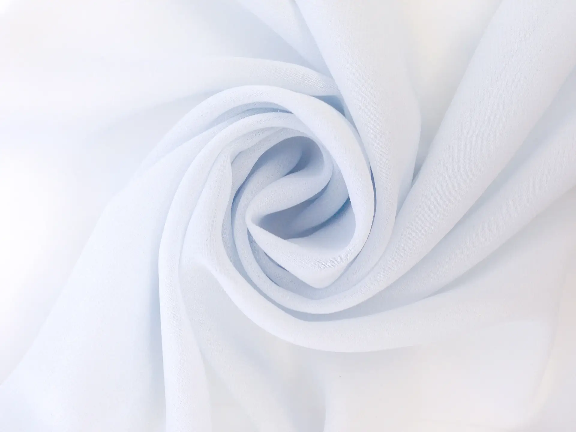 Italian Couture Silk Georgette in Barely Blue