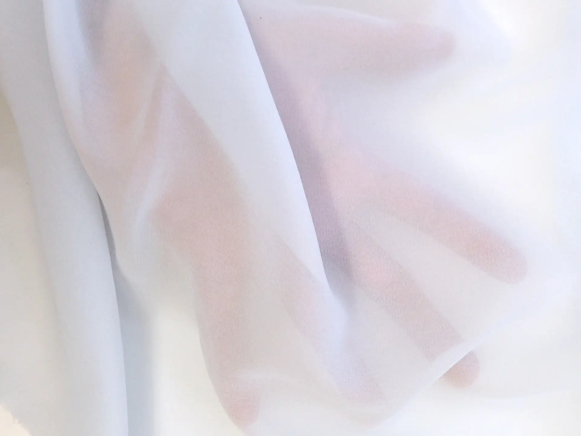 Italian Couture Silk Georgette in Barely Blue