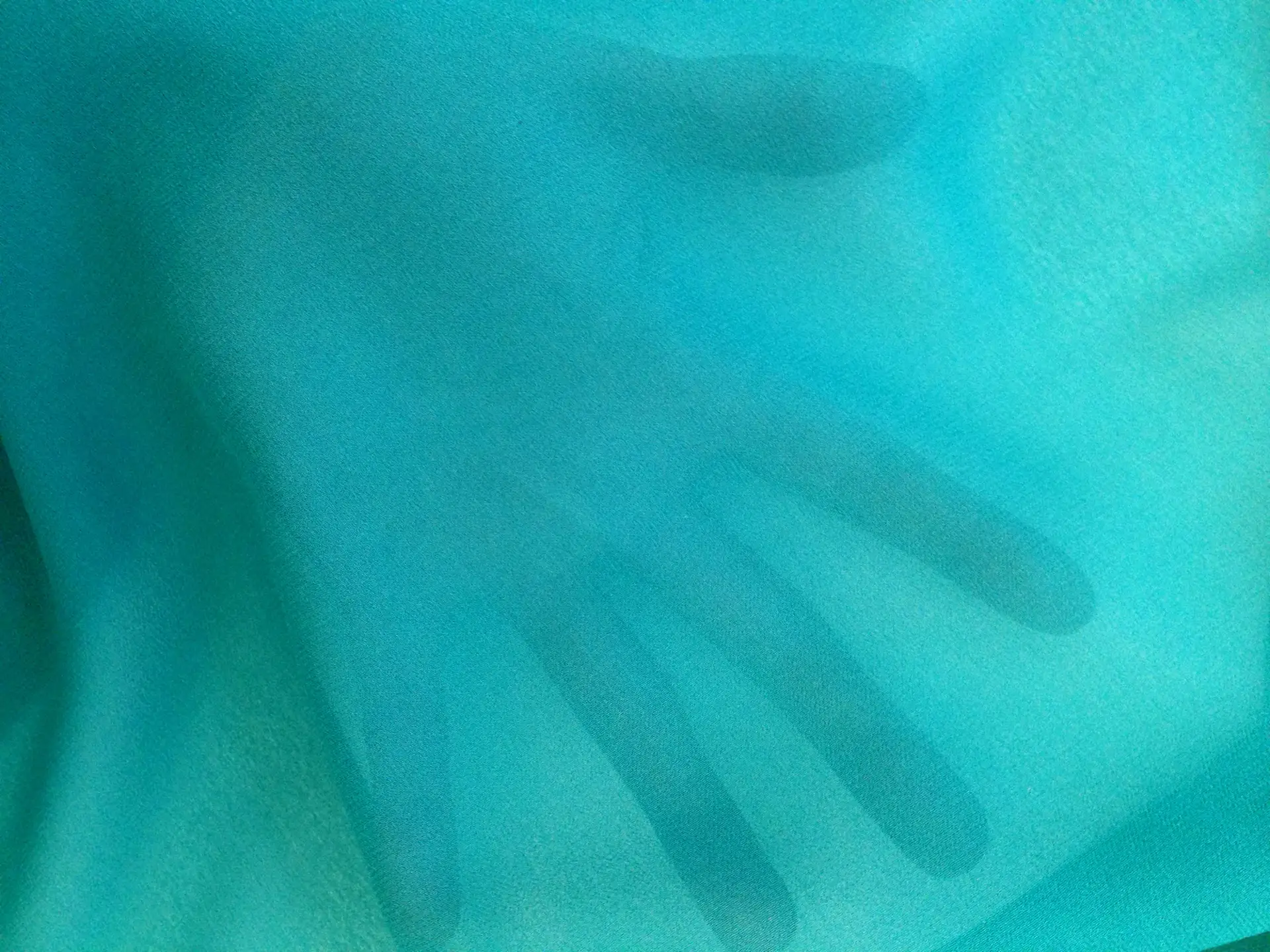 Italian Couture Silk Georgette in Turquoise