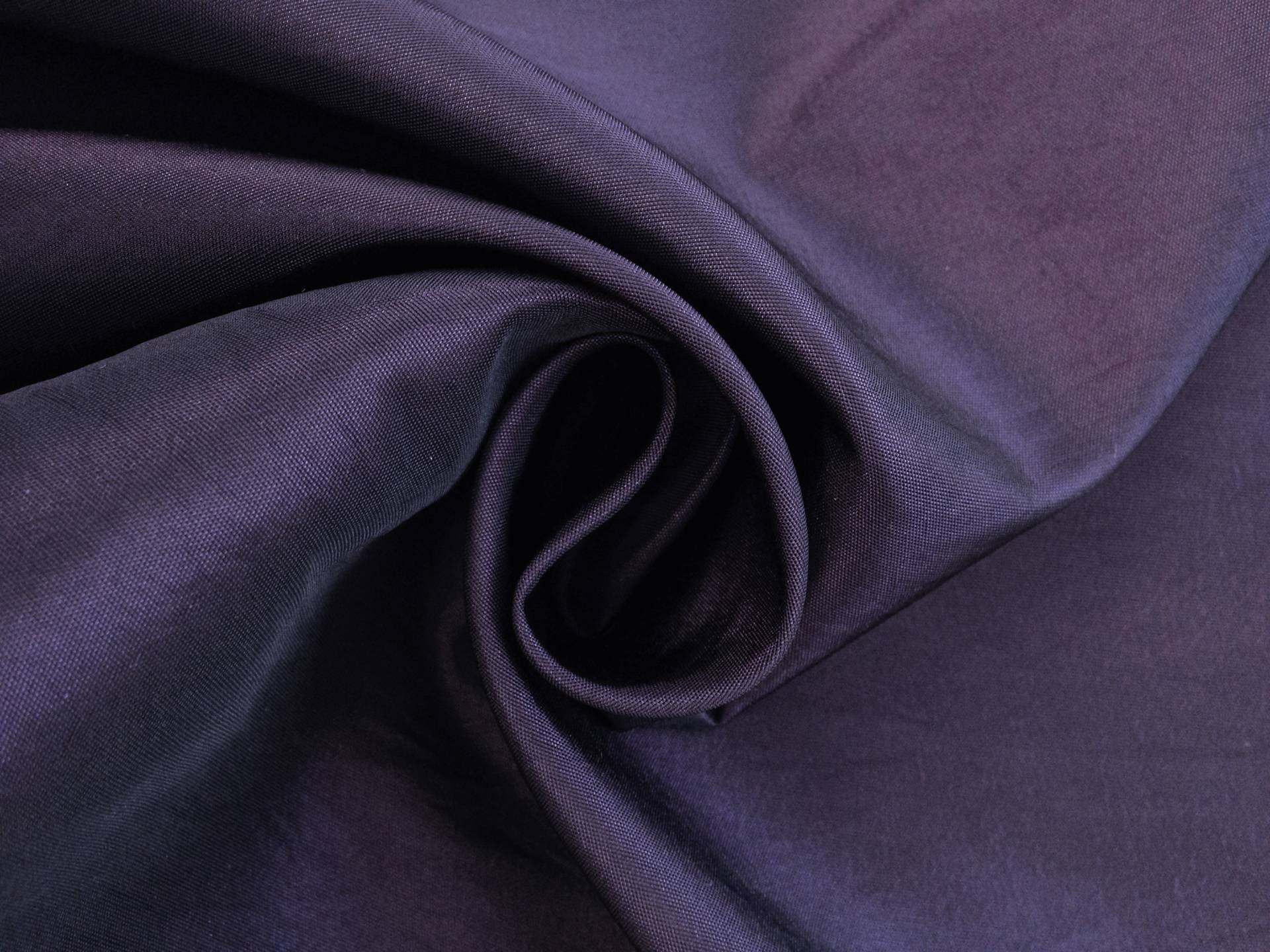 Two Tone Nylon and Polyester Blend Taffeta in Black and Plum