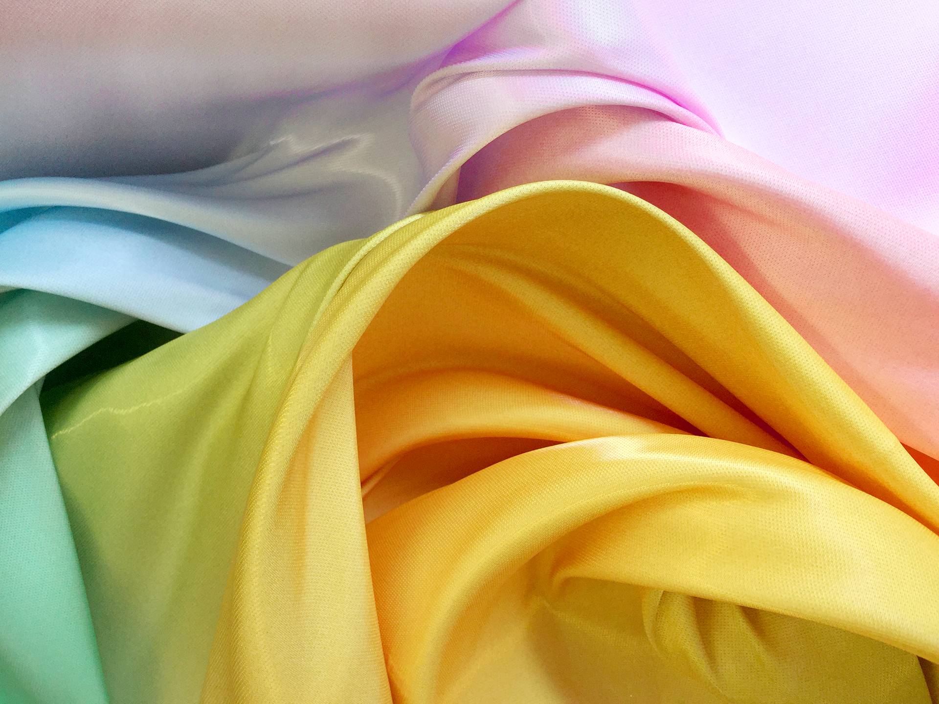 Ombre Polyester Liquid Look Satin