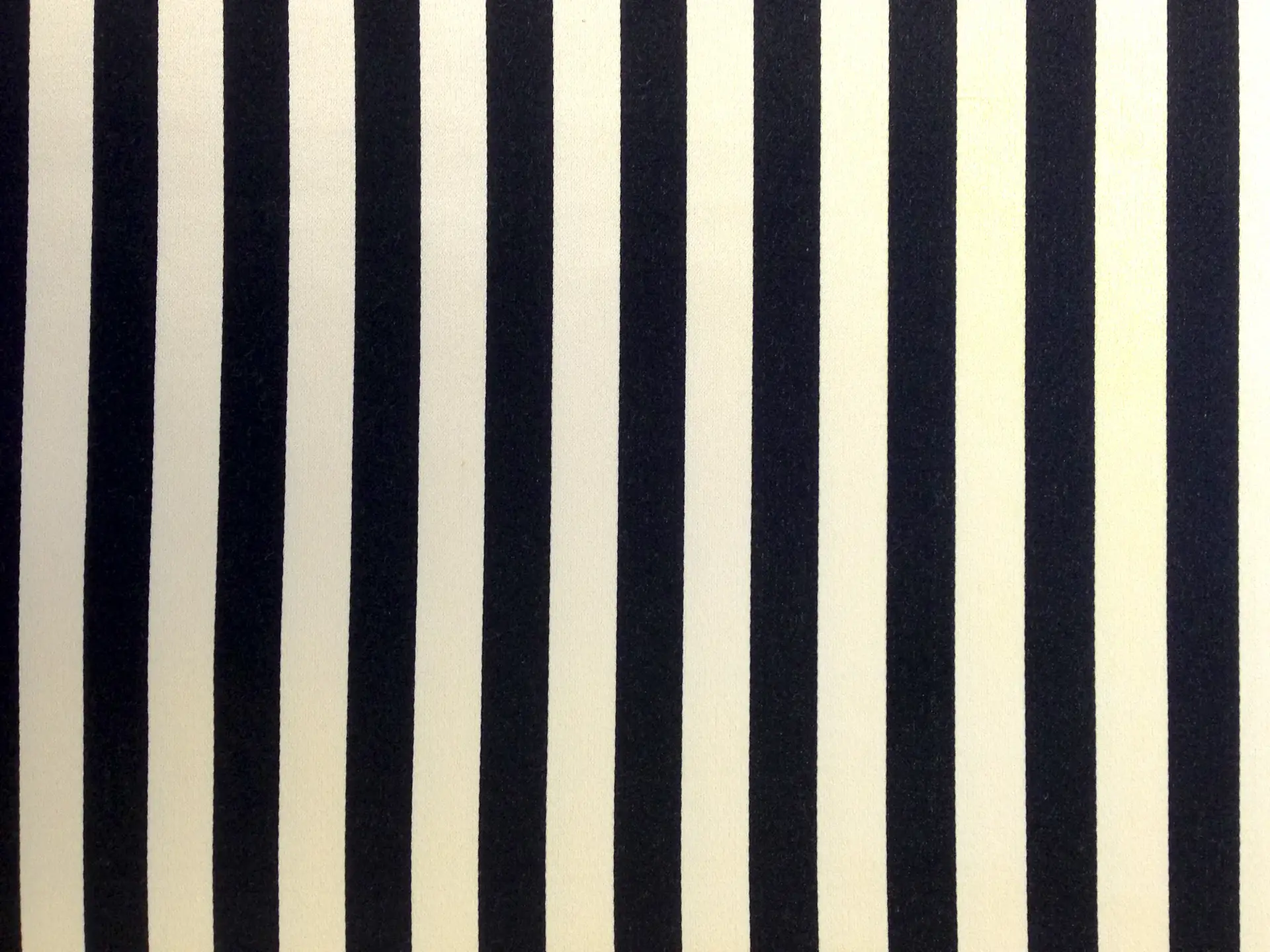 Silk and Cotton Satin Stripe in Black