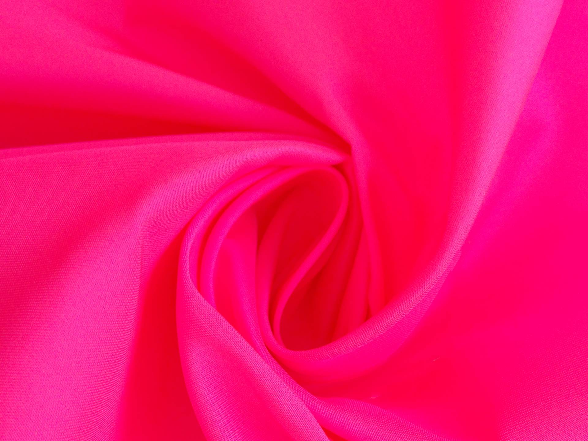 Polyester Satin in Neon Pink