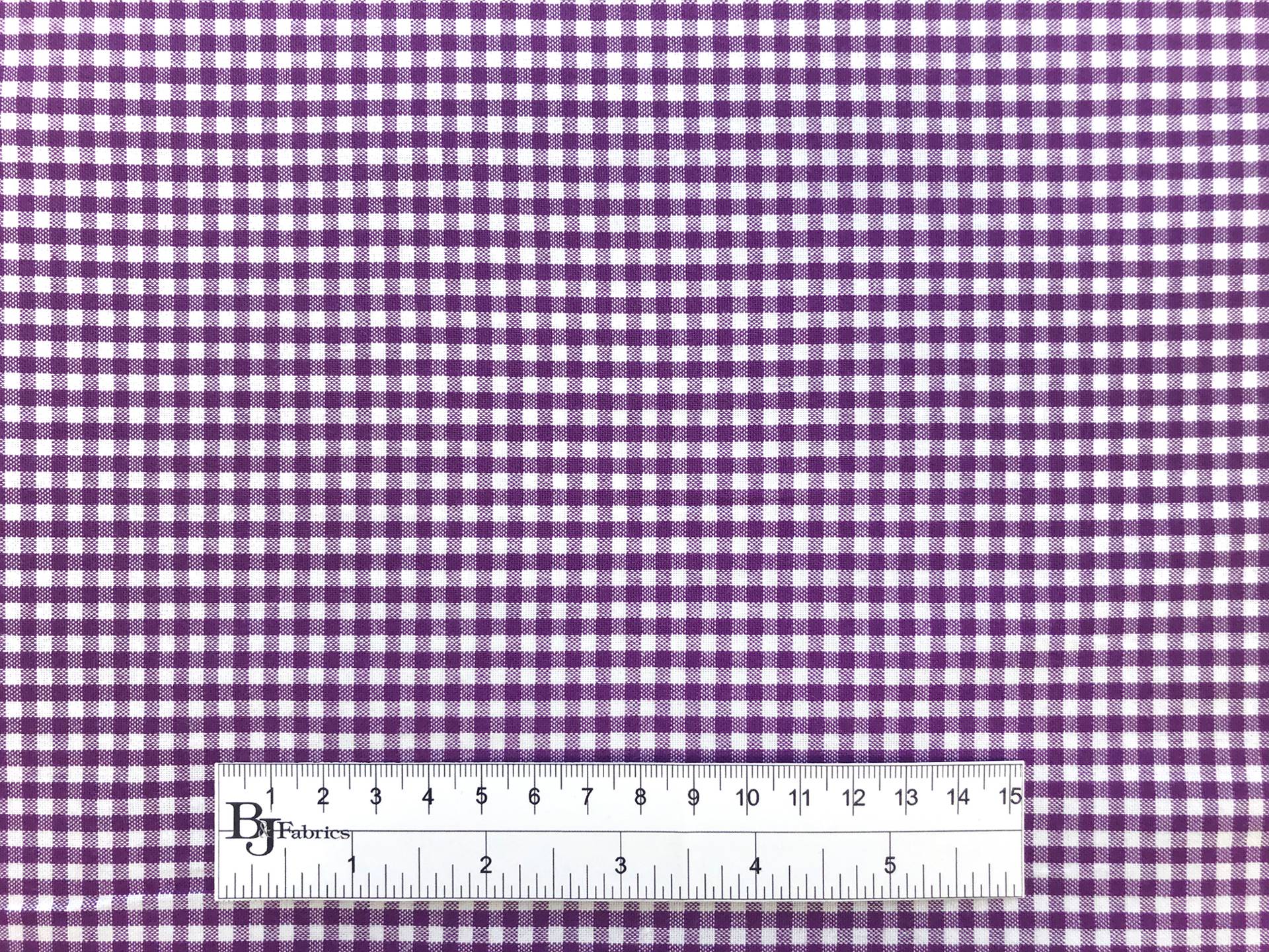 1/8" Cotton Gingham in Purple