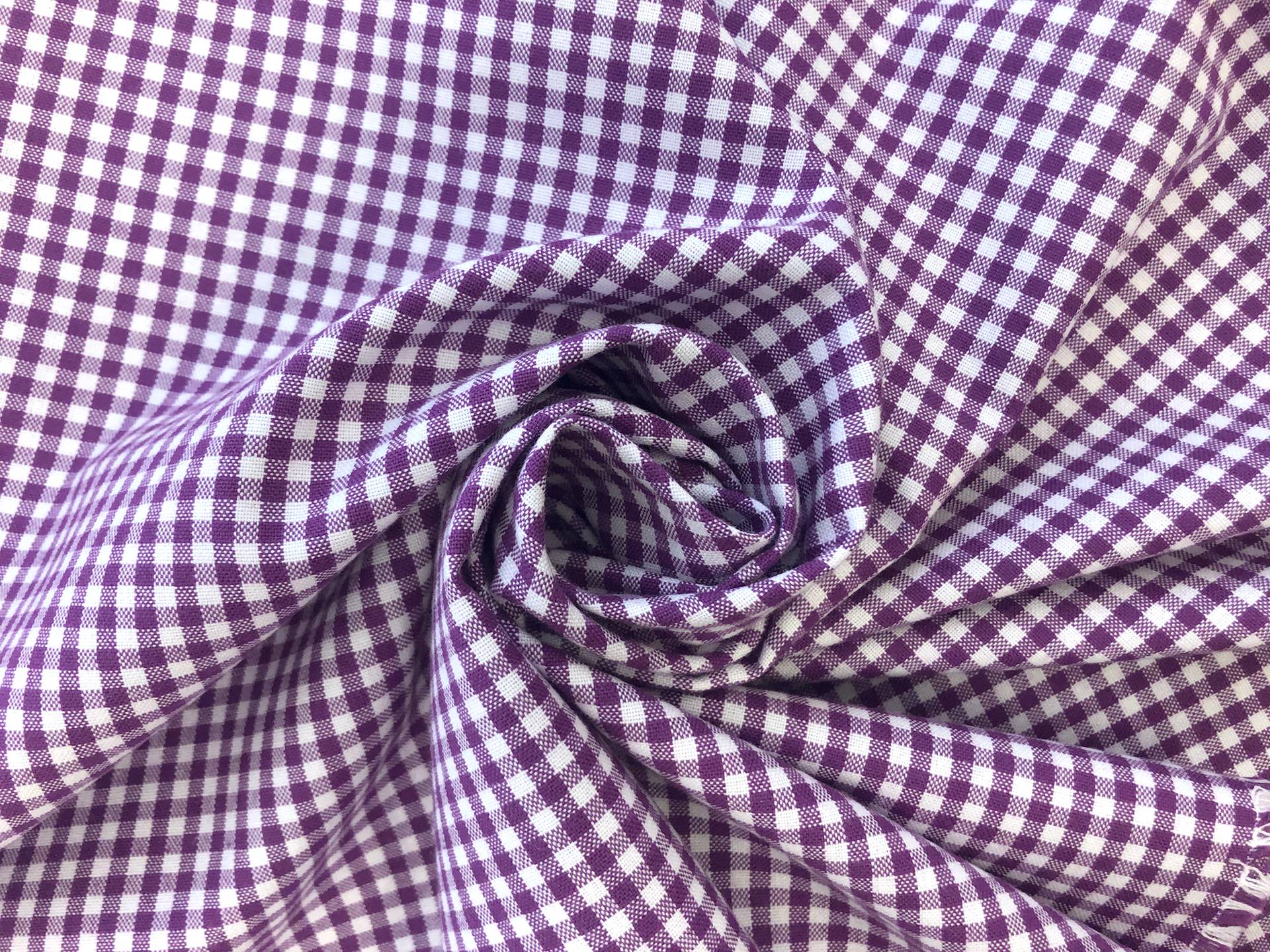 1/8" Cotton Gingham in Purple