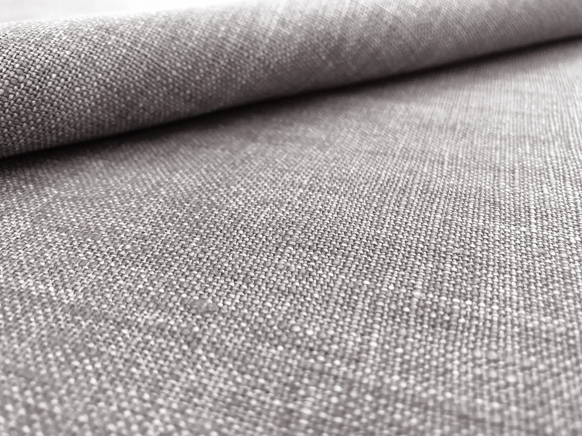Upholstery Linen in Granite