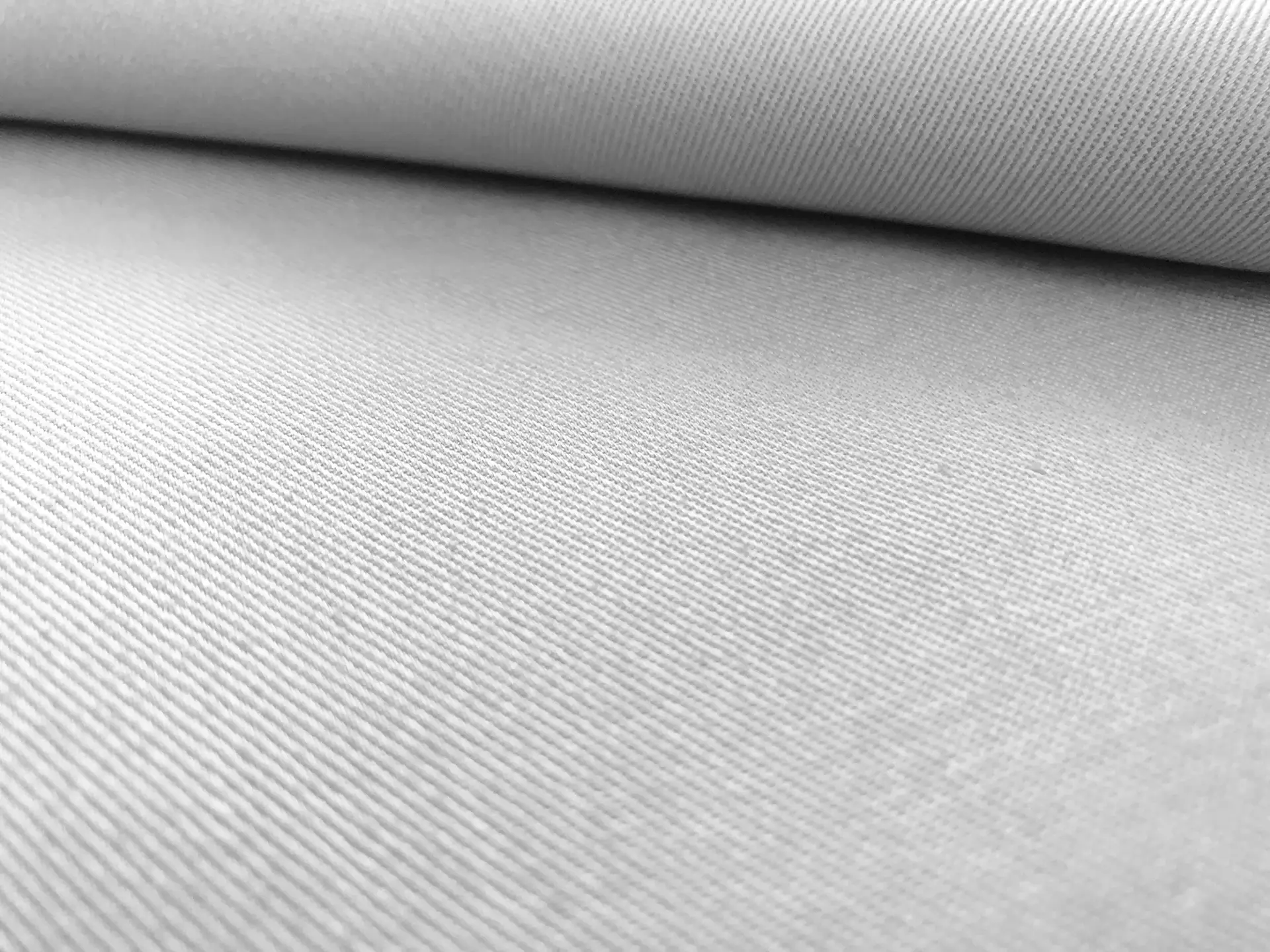 Stretch Cotton Chino Twill in Silver