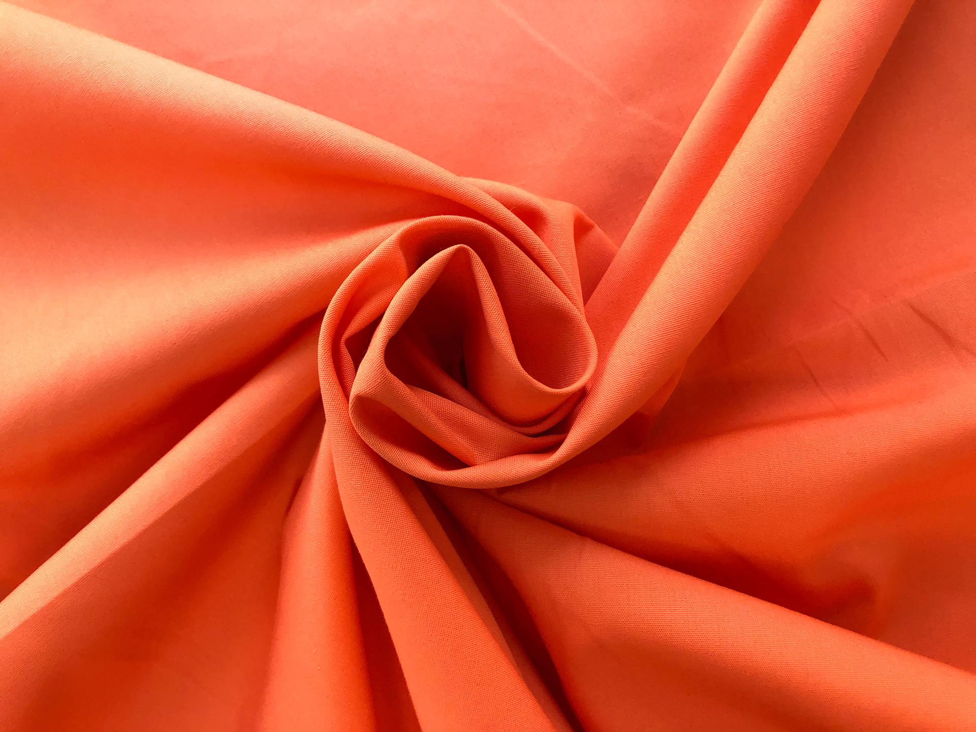 Sustainable Cotton Poplin in Orange