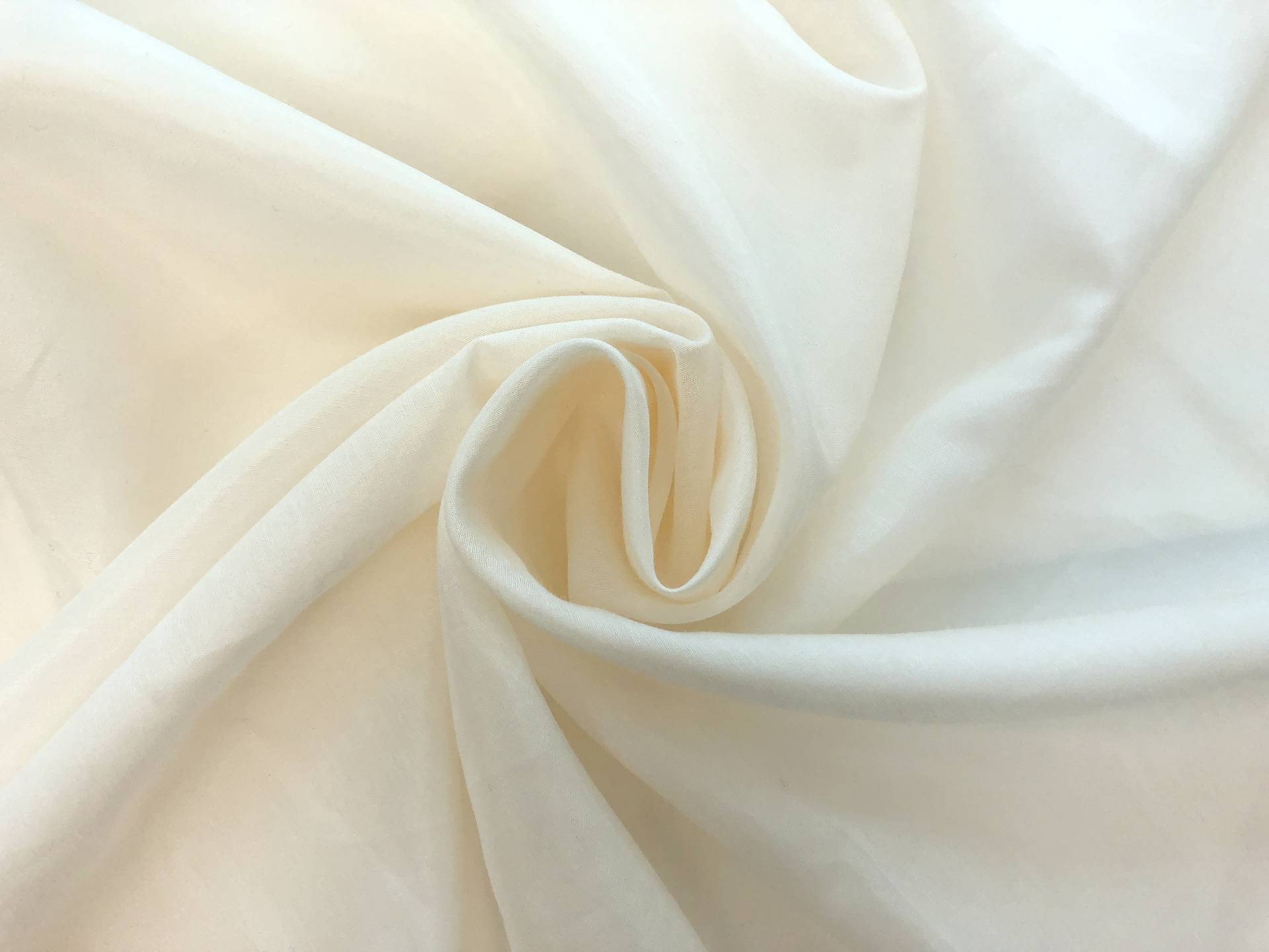 Silk and Cotton Voile in Off White