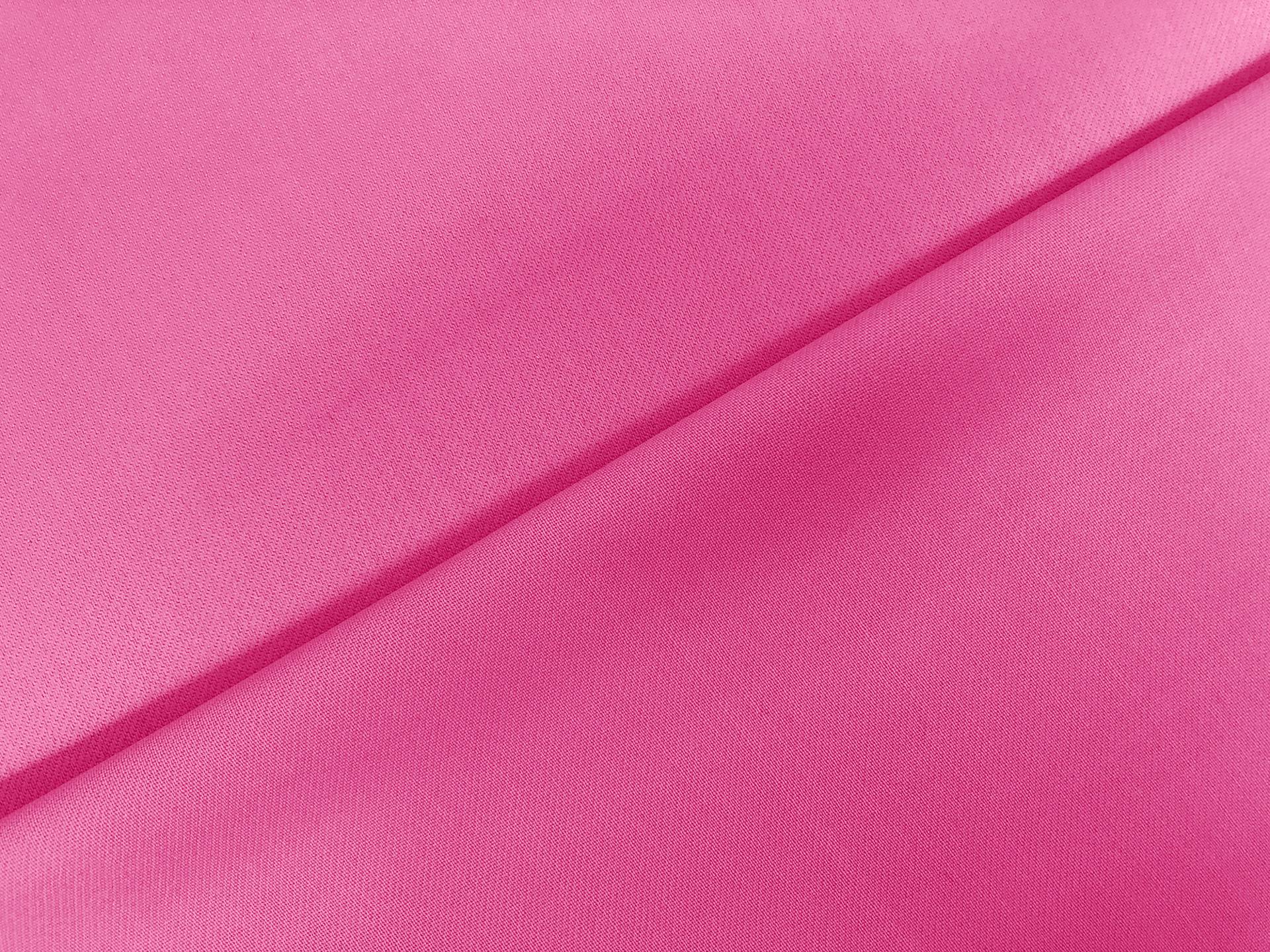Italian Wool Satin Faille in Hot Pink