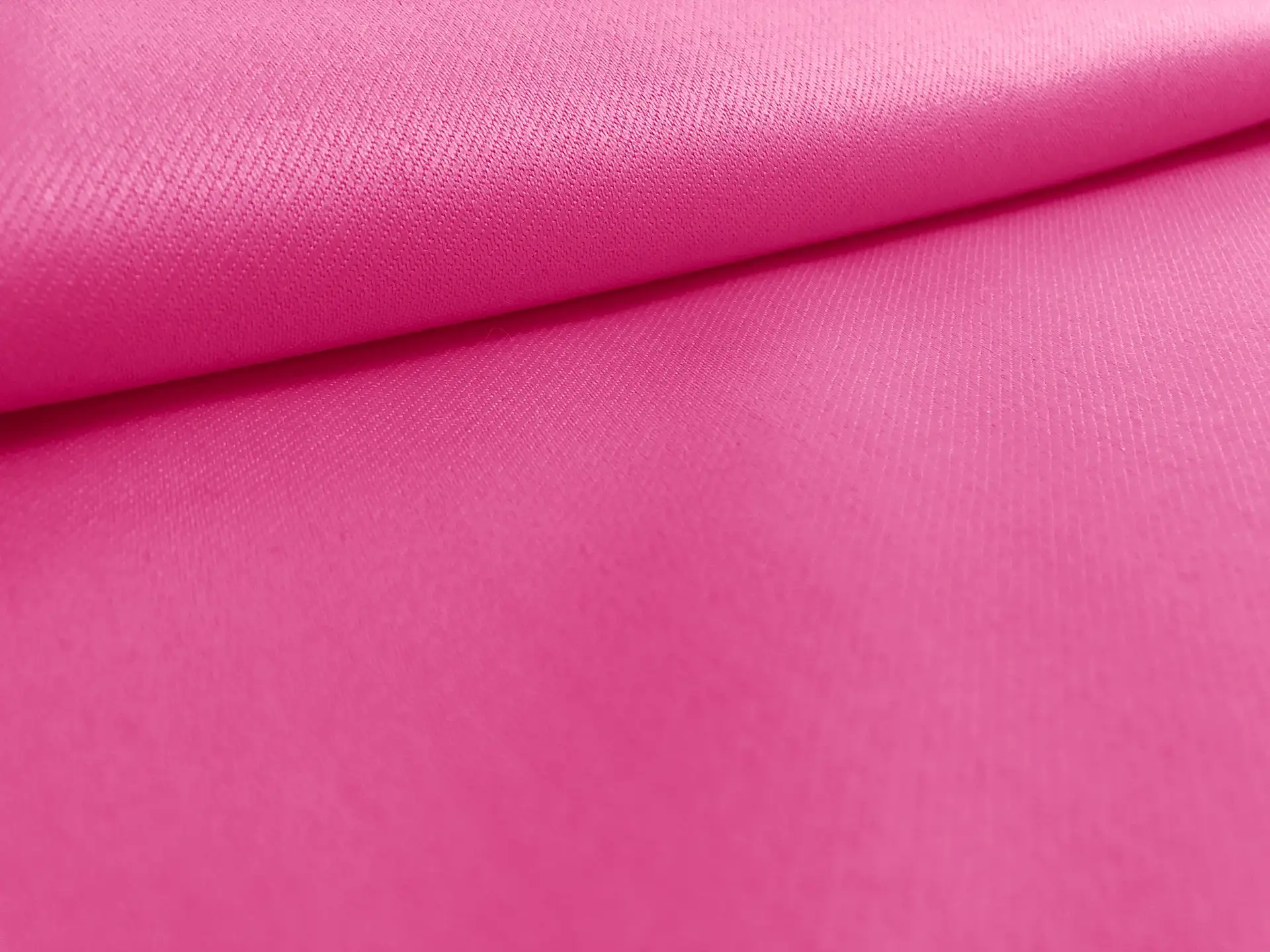 Italian Wool Satin Faille in Hot Pink