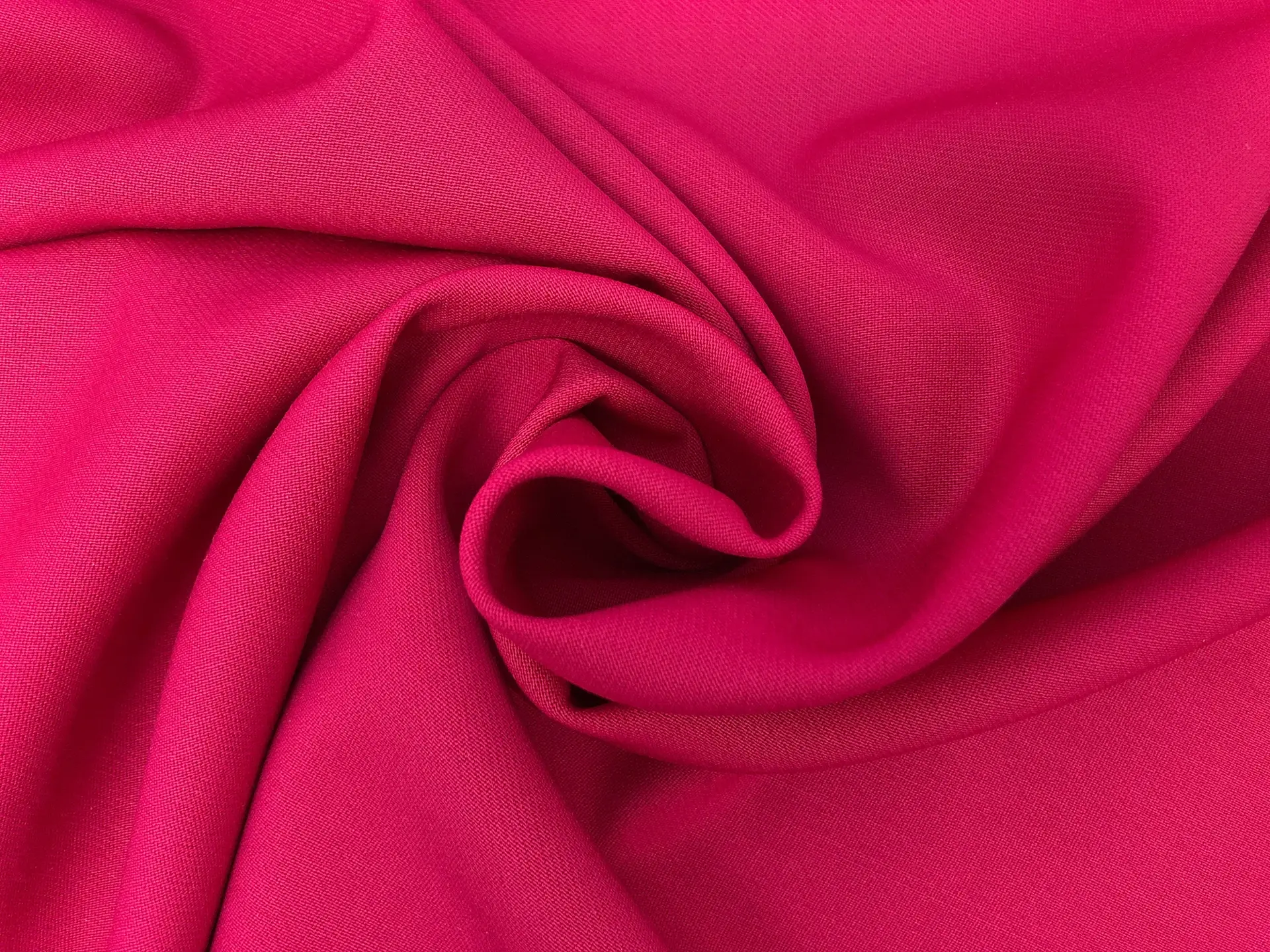 Italian Wool Satin Faille in Magenta Pink