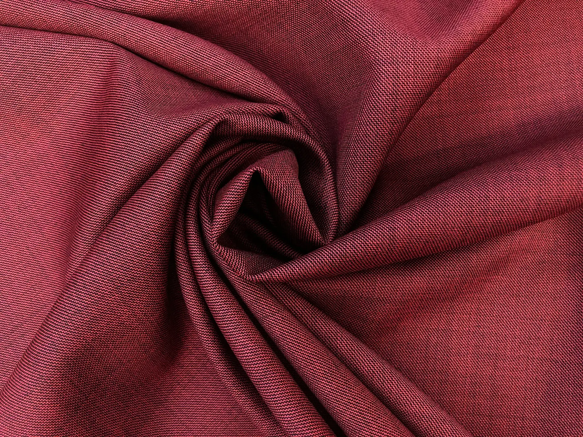 Italian Two Toned Wool Suiting in Bordeaux