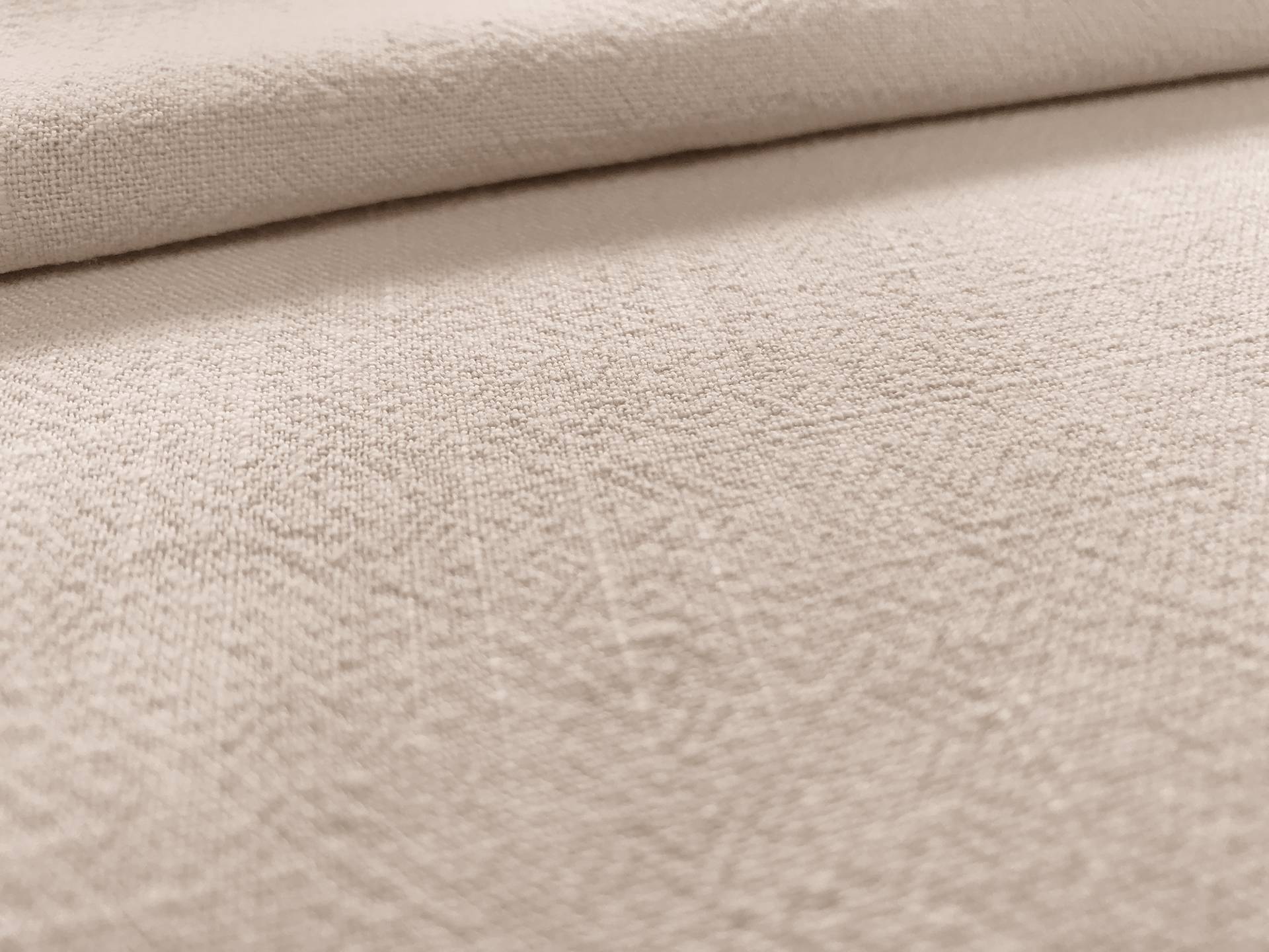 Sustainable Viscose Linen Blend Noil in Sand