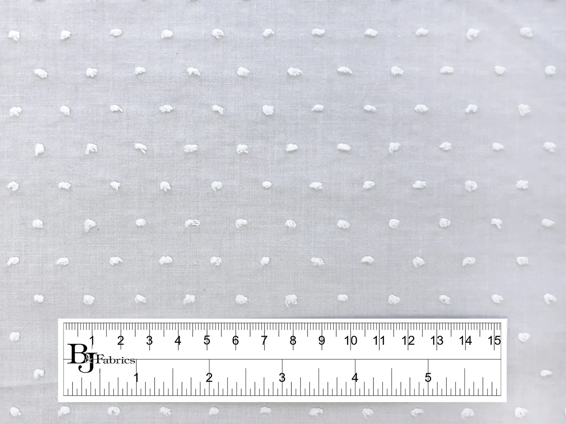 Cotton Poly Swiss Dot in Pearl Grey