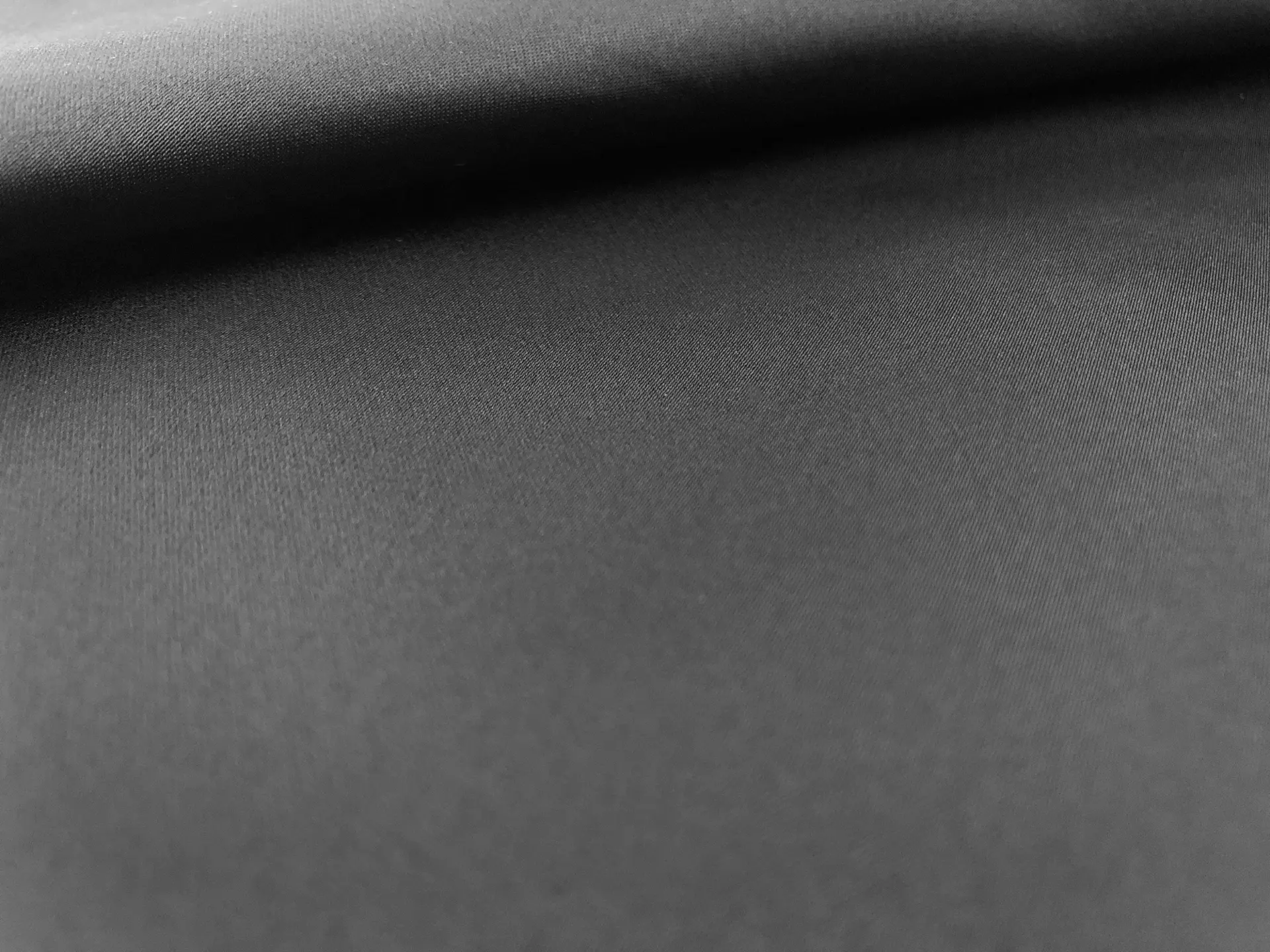 Polyester Satin in Black