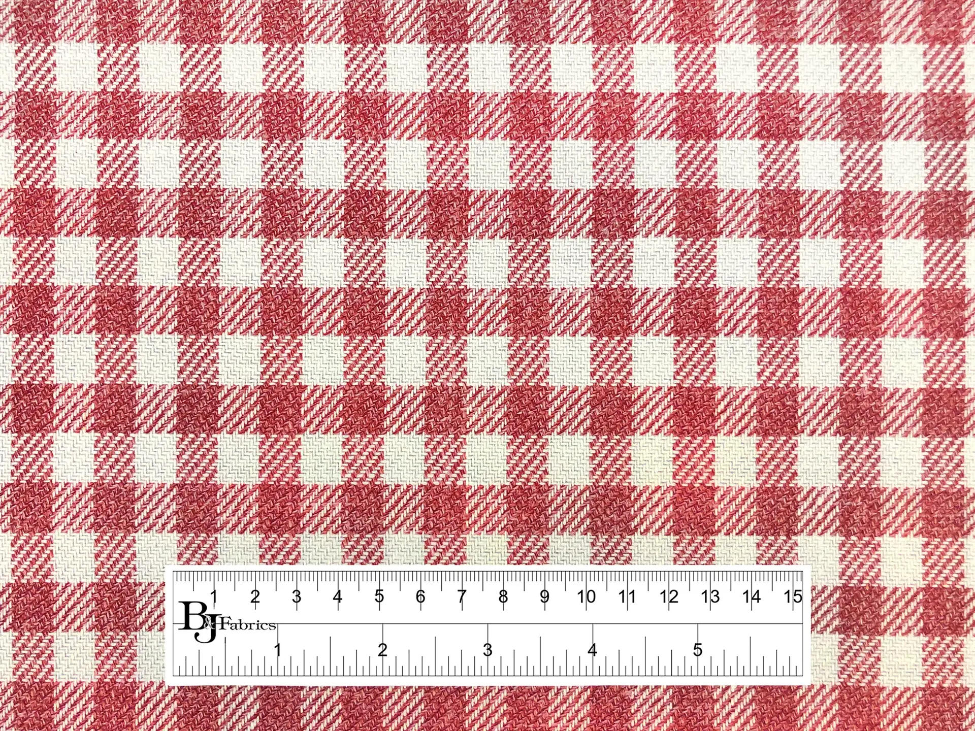 Drapers Silk & Wool Shepherds Check in Red