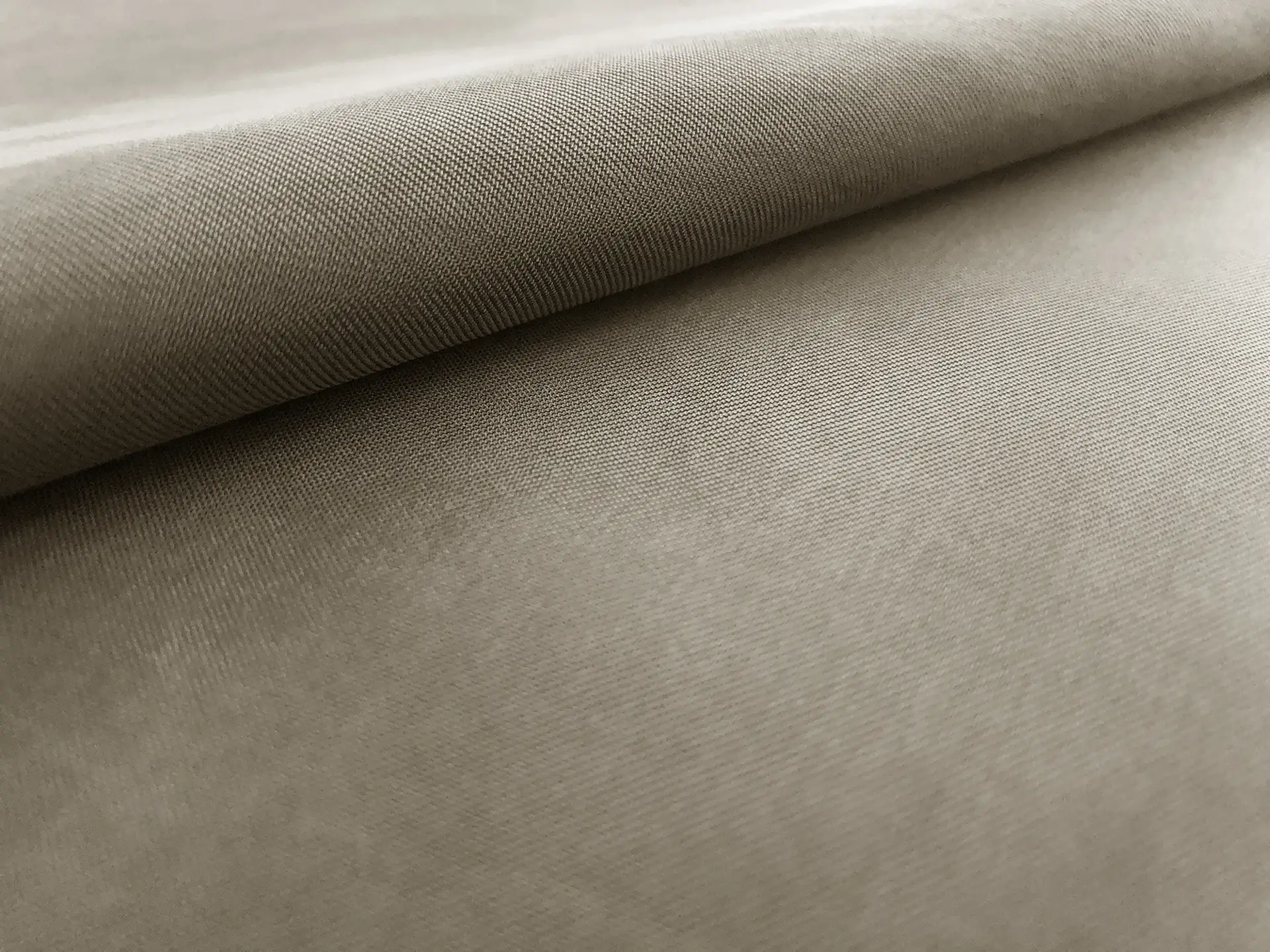 Cupro and Viscose Blend Soft Twill in Olive