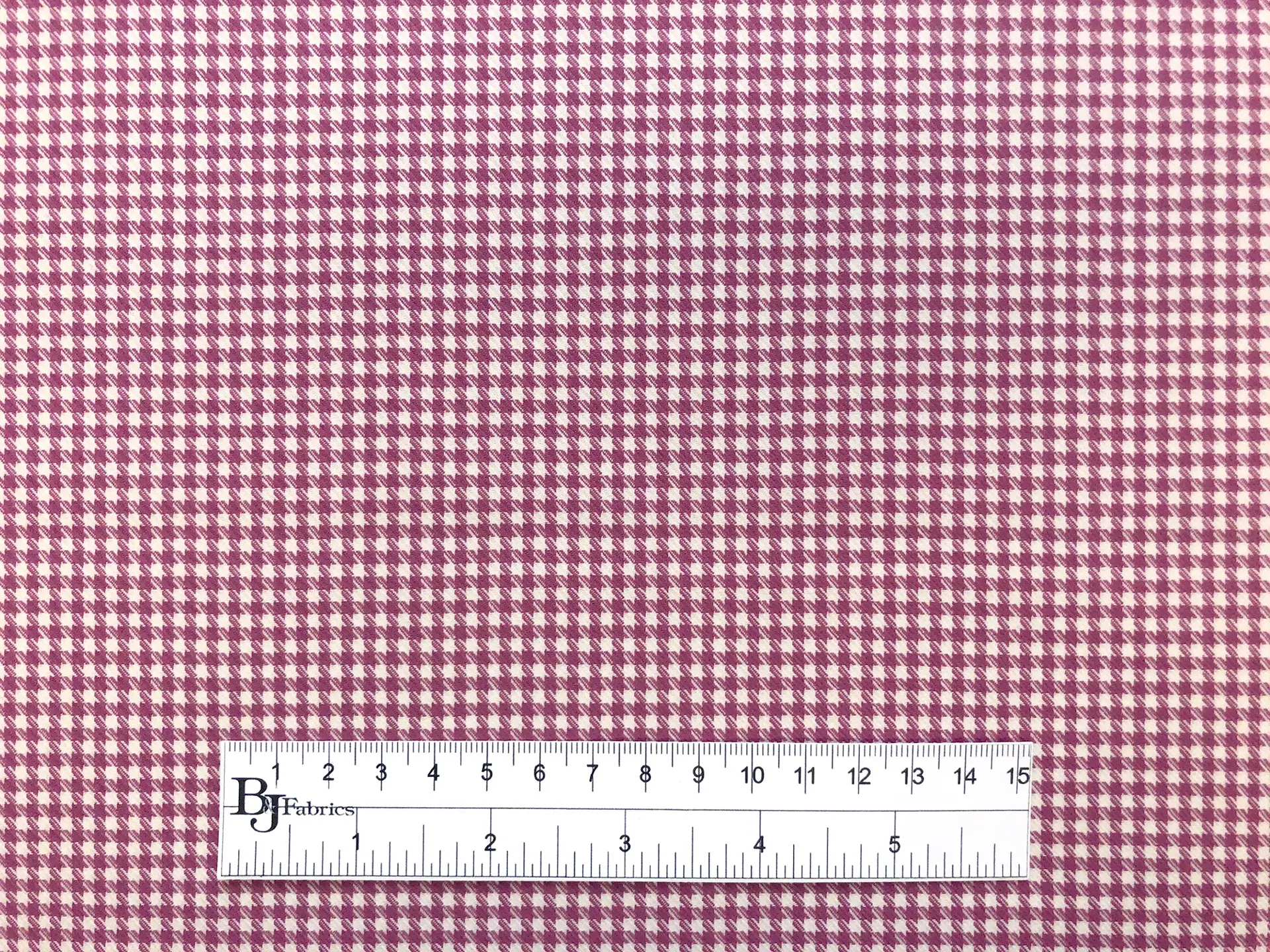 Stretch Wool Houndstooth Suiting in Pink