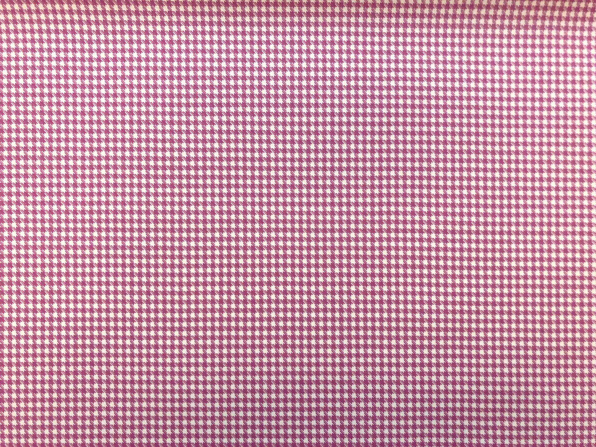 Stretch Wool Houndstooth Suiting in Pink